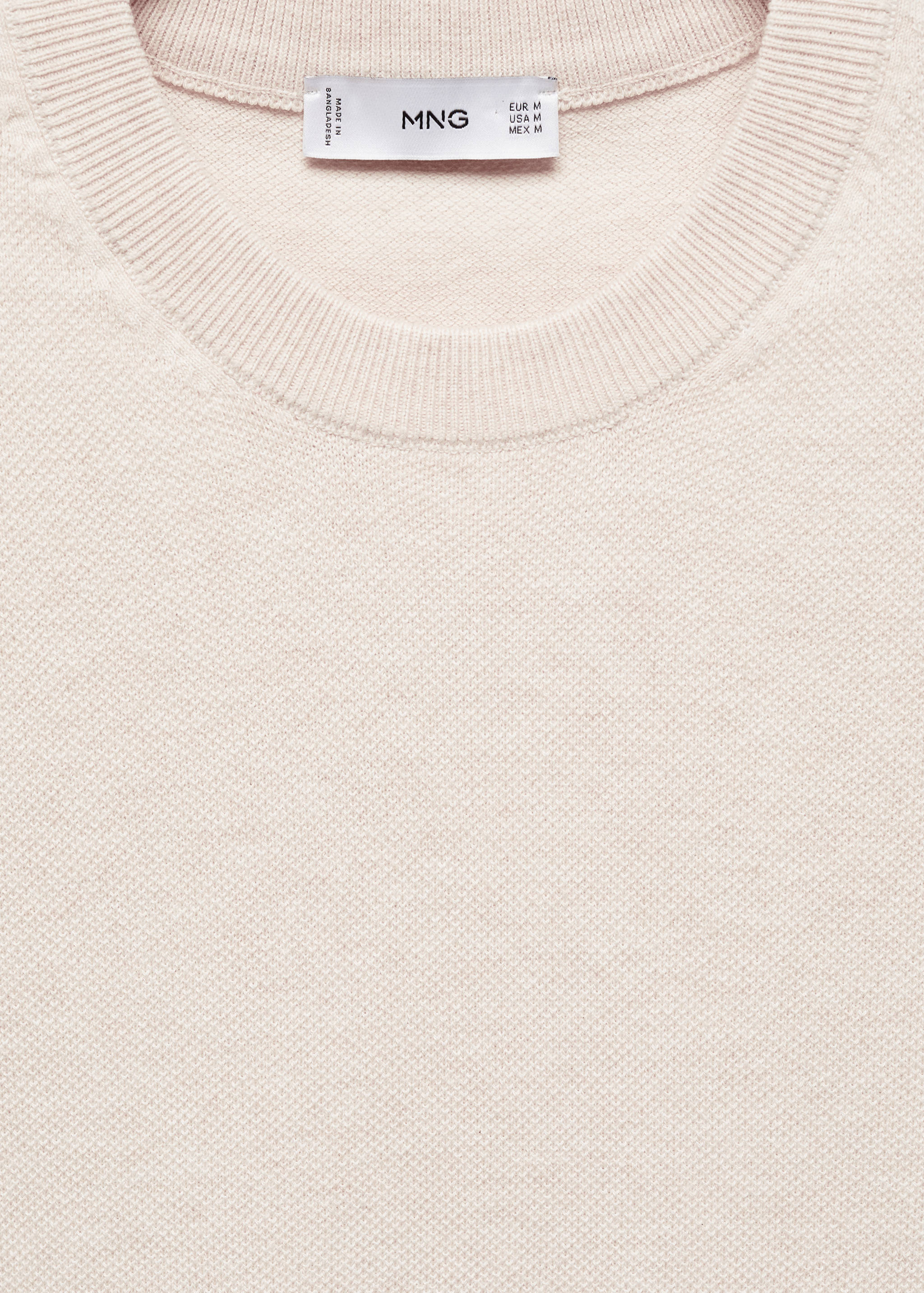 T-shirt maille coton structuré - Détail de l'article 8