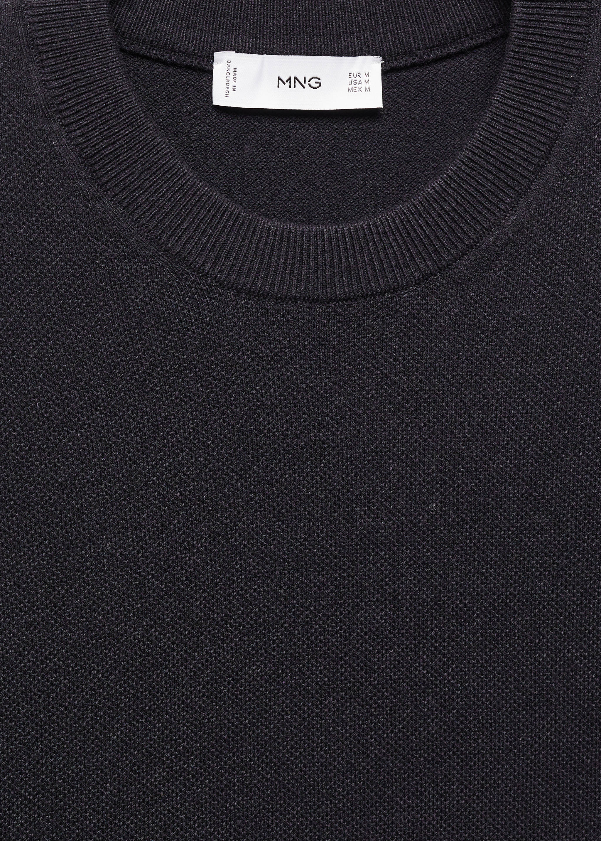 T-shirt maille coton structuré - Détail de l'article 8