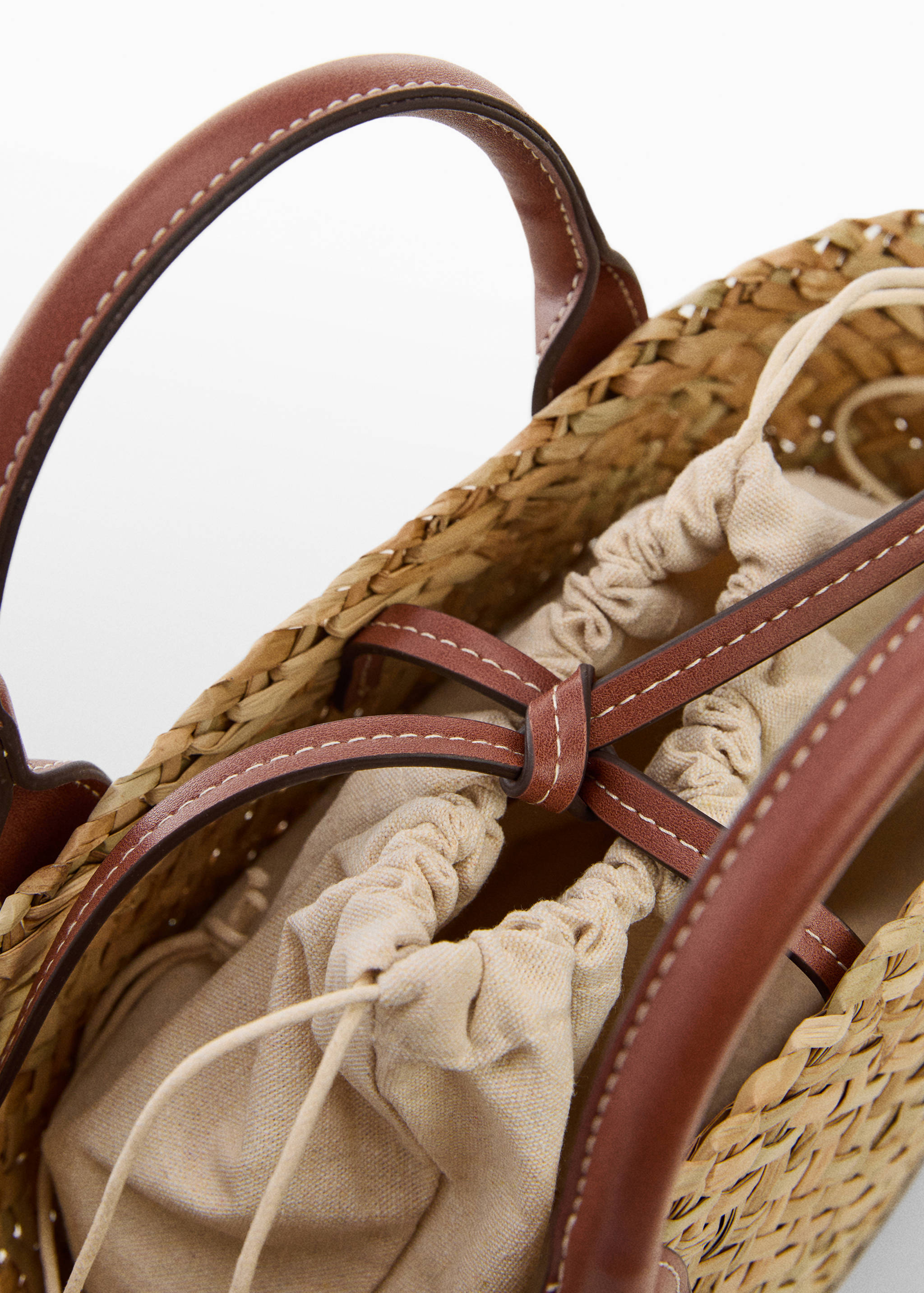 Natural fibre basket bag - Details of the article 1