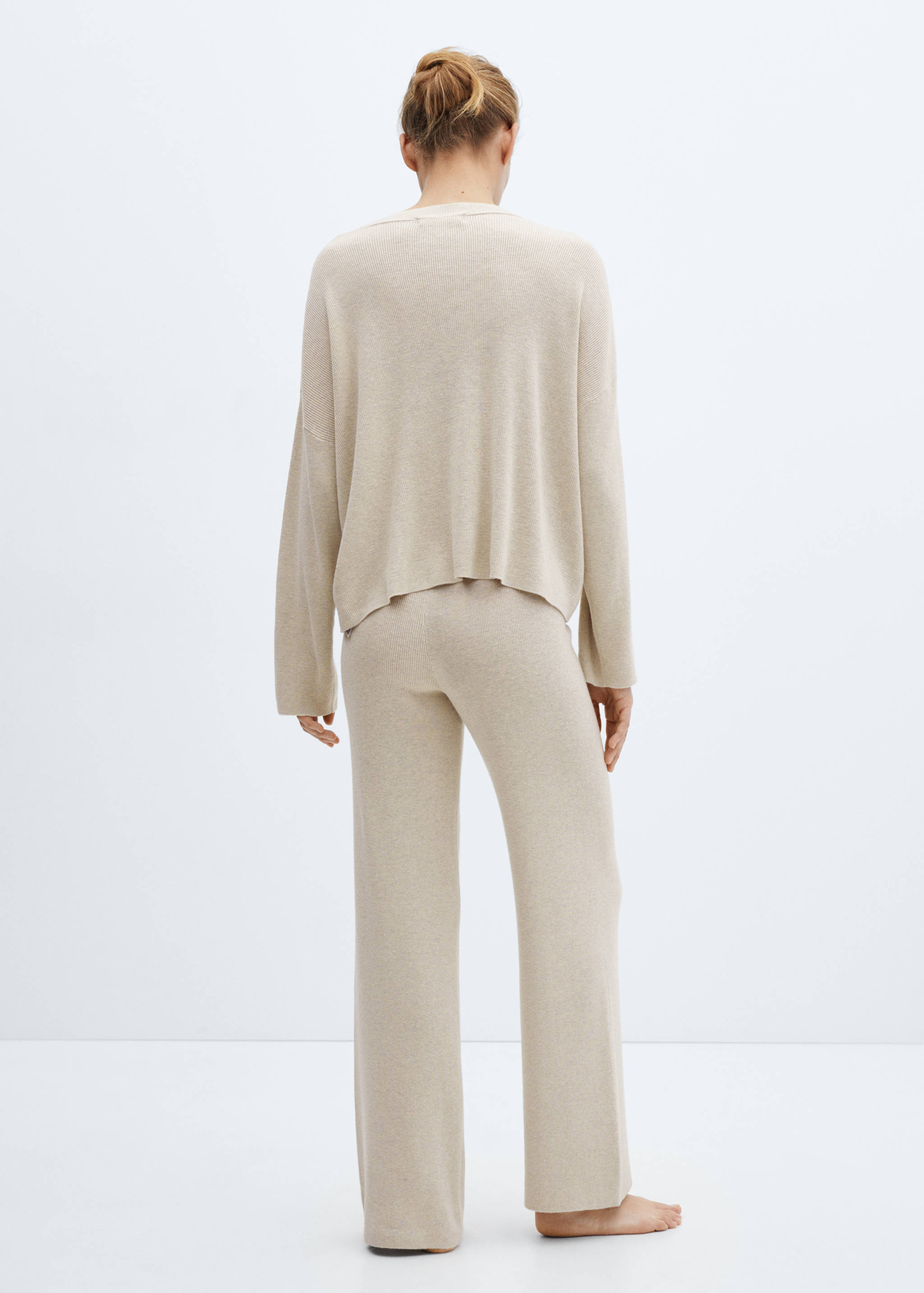 Rundhals-Strickjersey - Rückseite des Artikels