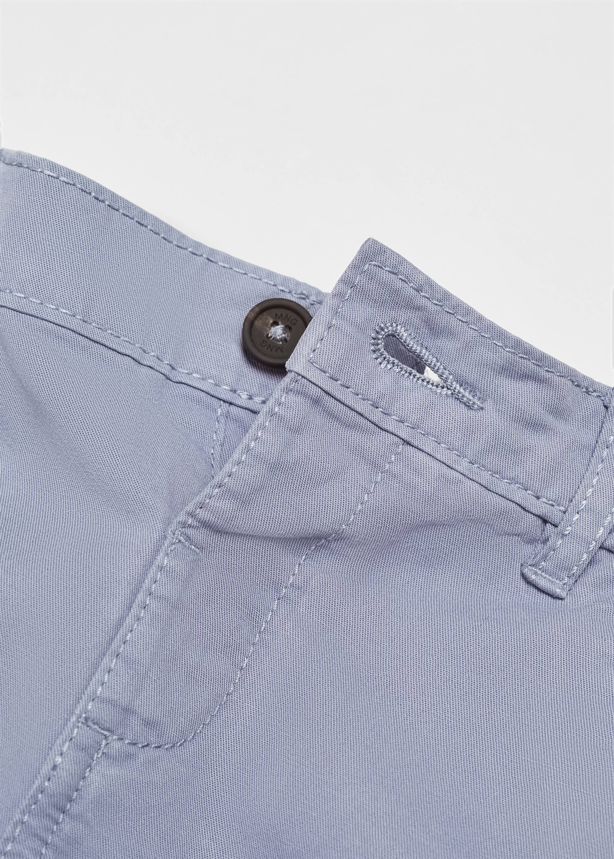 Slim-fit chino cotton bermuda shorts - Details of the article 8