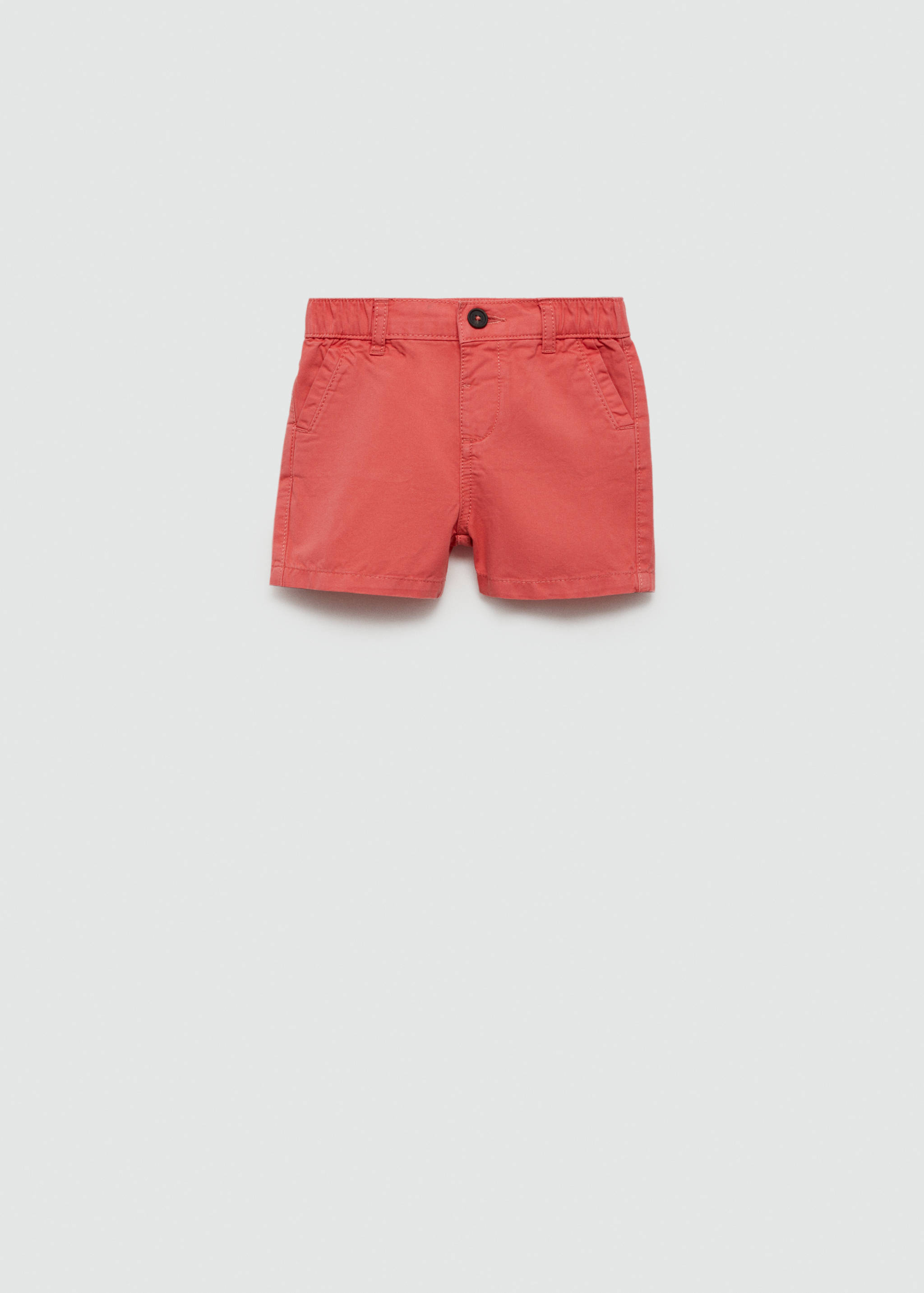 Slim-fit chino cotton bermuda shorts - Article without model