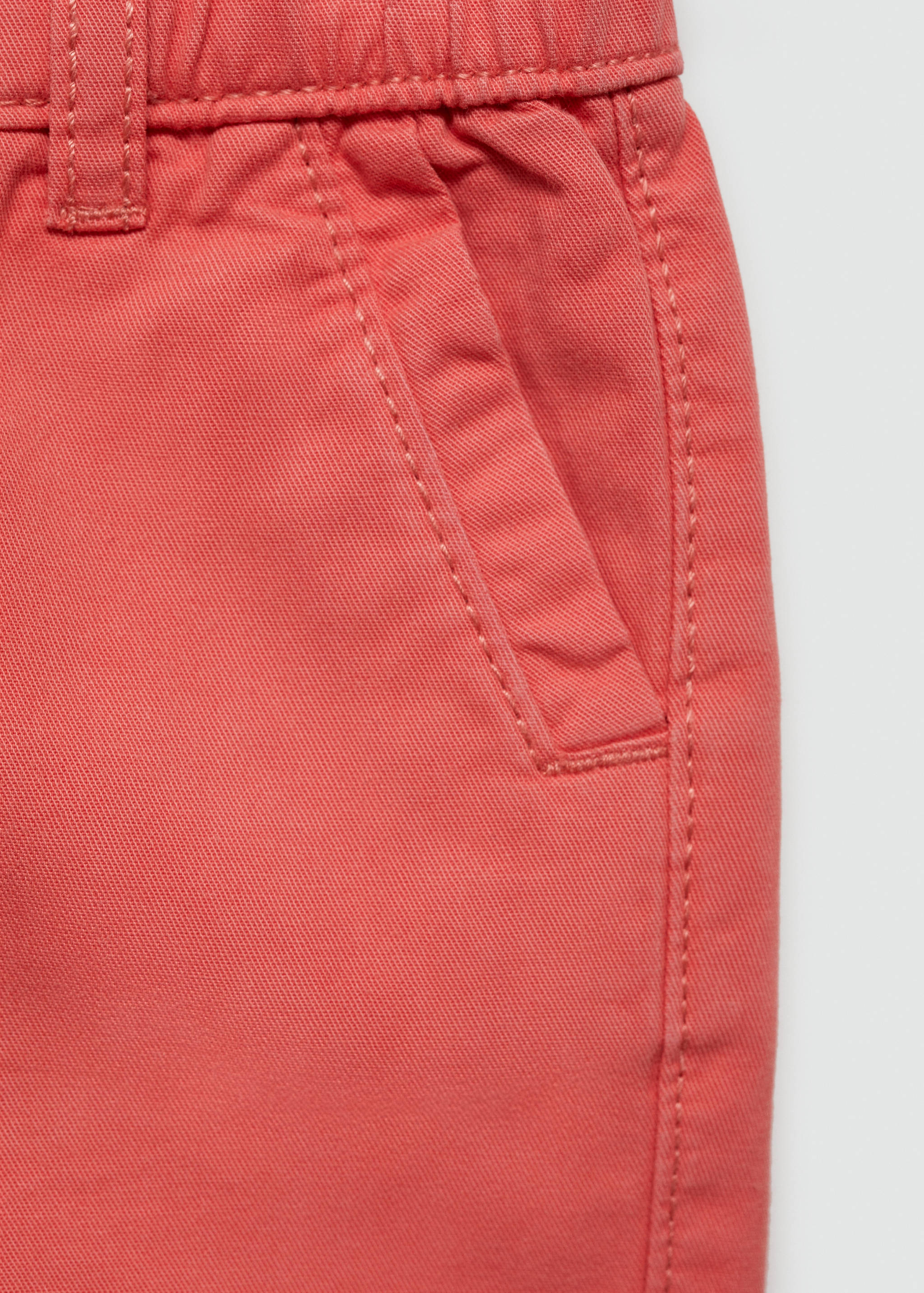 Slim-fit chino cotton bermuda shorts - Details of the article 8