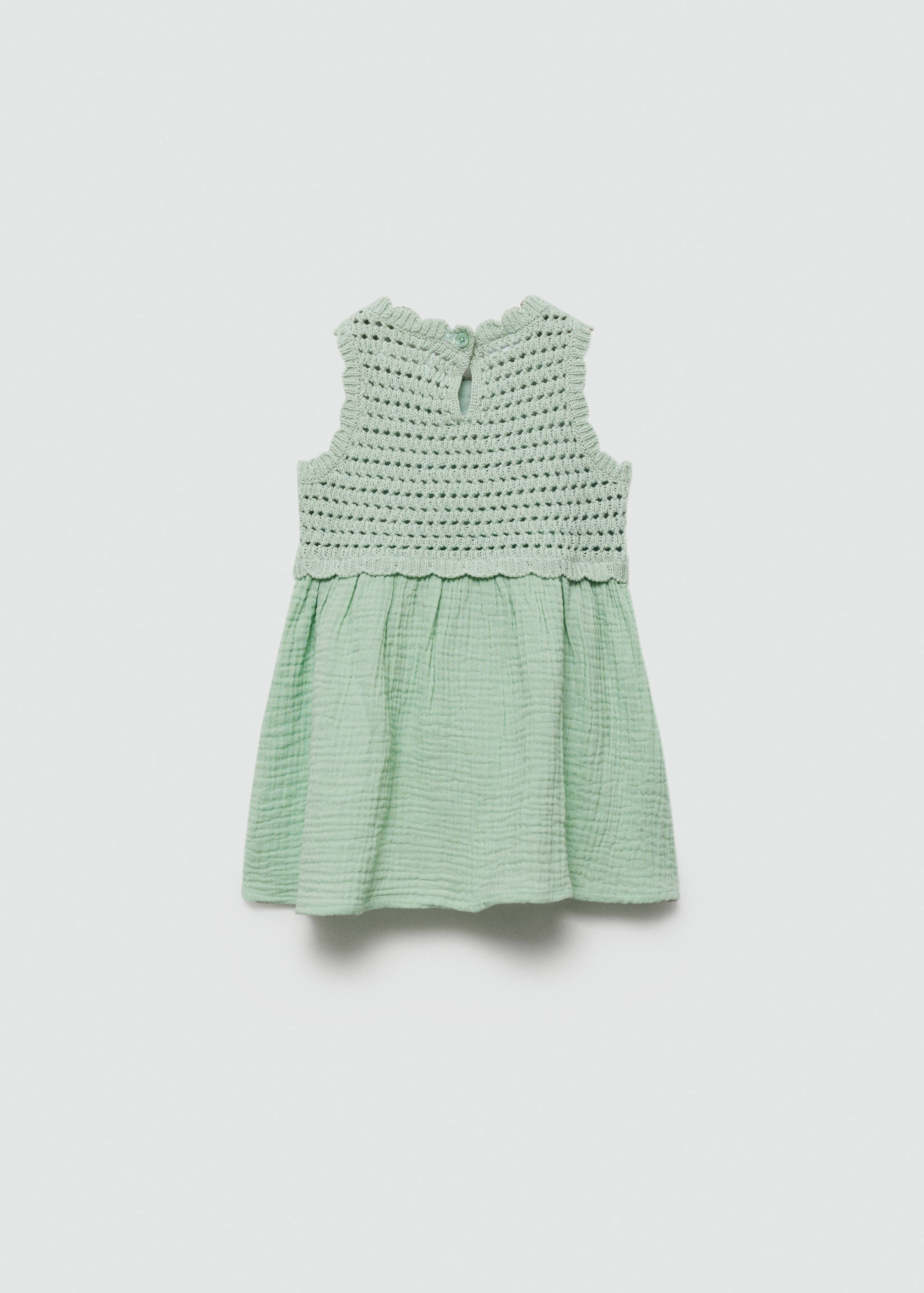 Kleid mit Einsatz in Häkel-Optik - Rückseite des Artikels