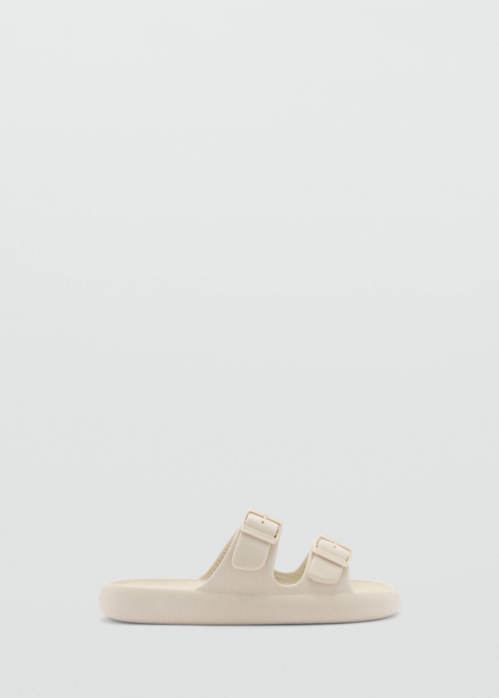 Double-buckle rubber sandals - Article without model