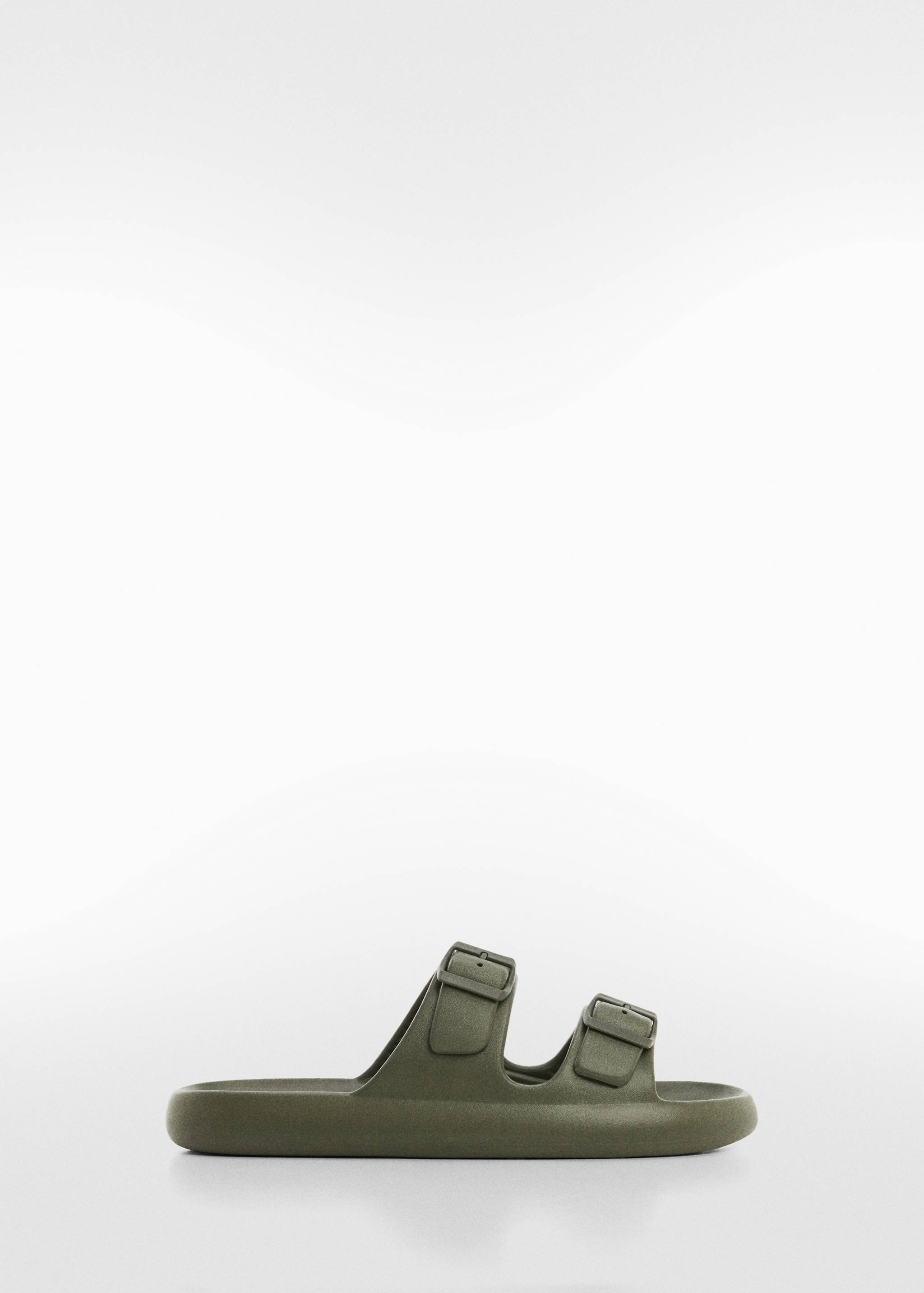 Double-buckle rubber sandals - Article without model