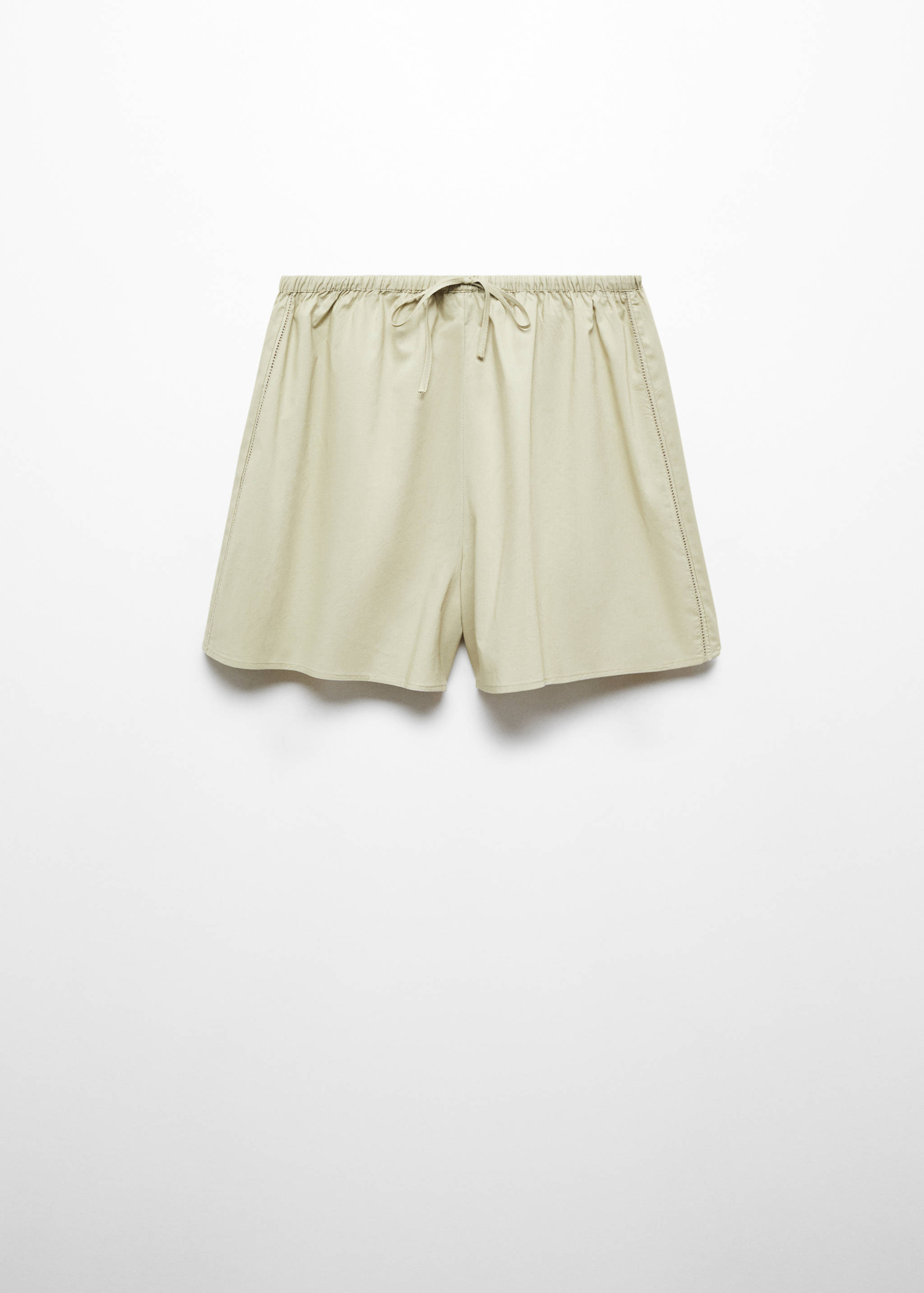 Cotton pyjama shorts with elastic waist - Article without model