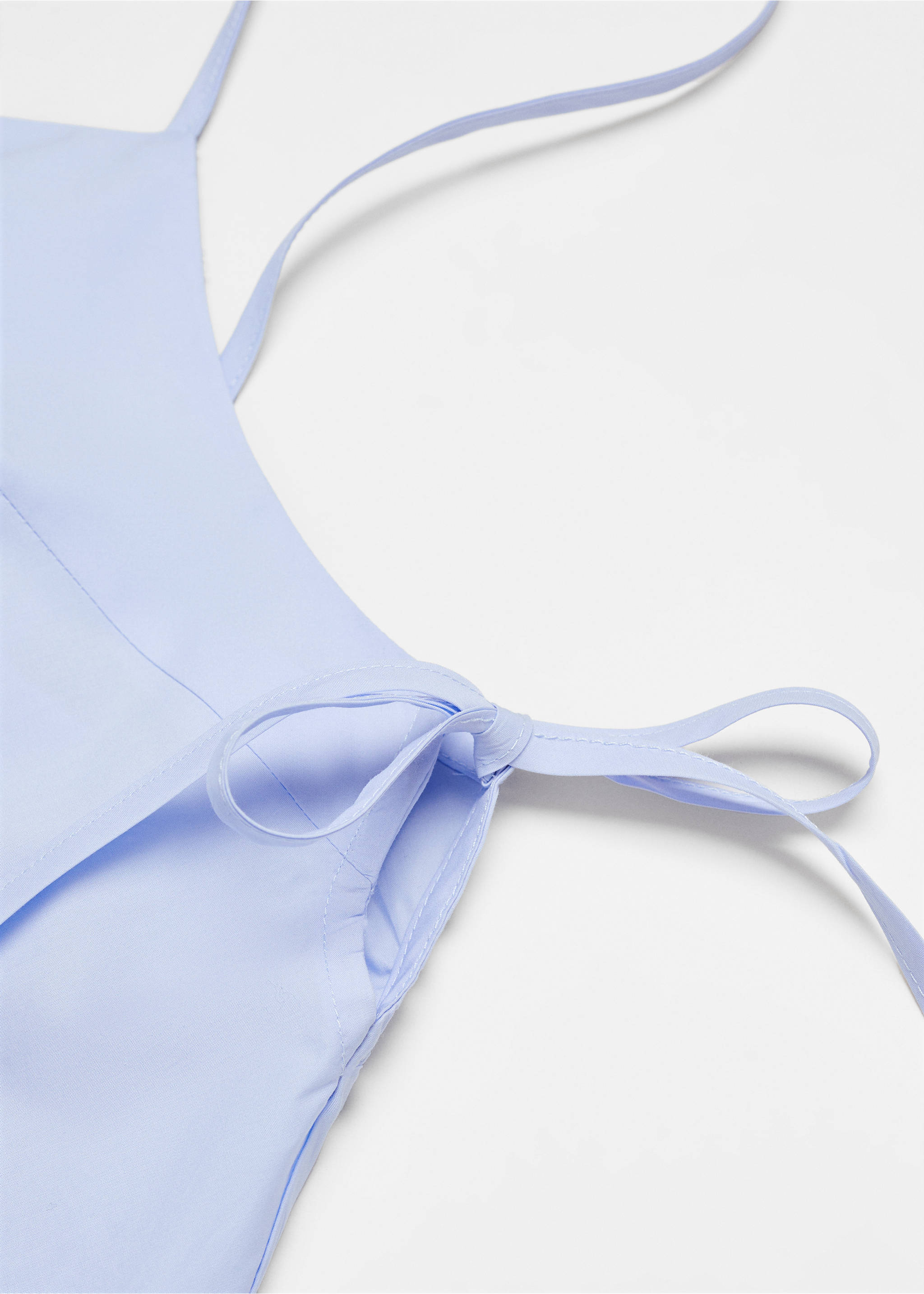 Nachthemd aus 100 % Baumwolle - Detail des Artikels 8, Himmelblau. Ref: 67086016-00.