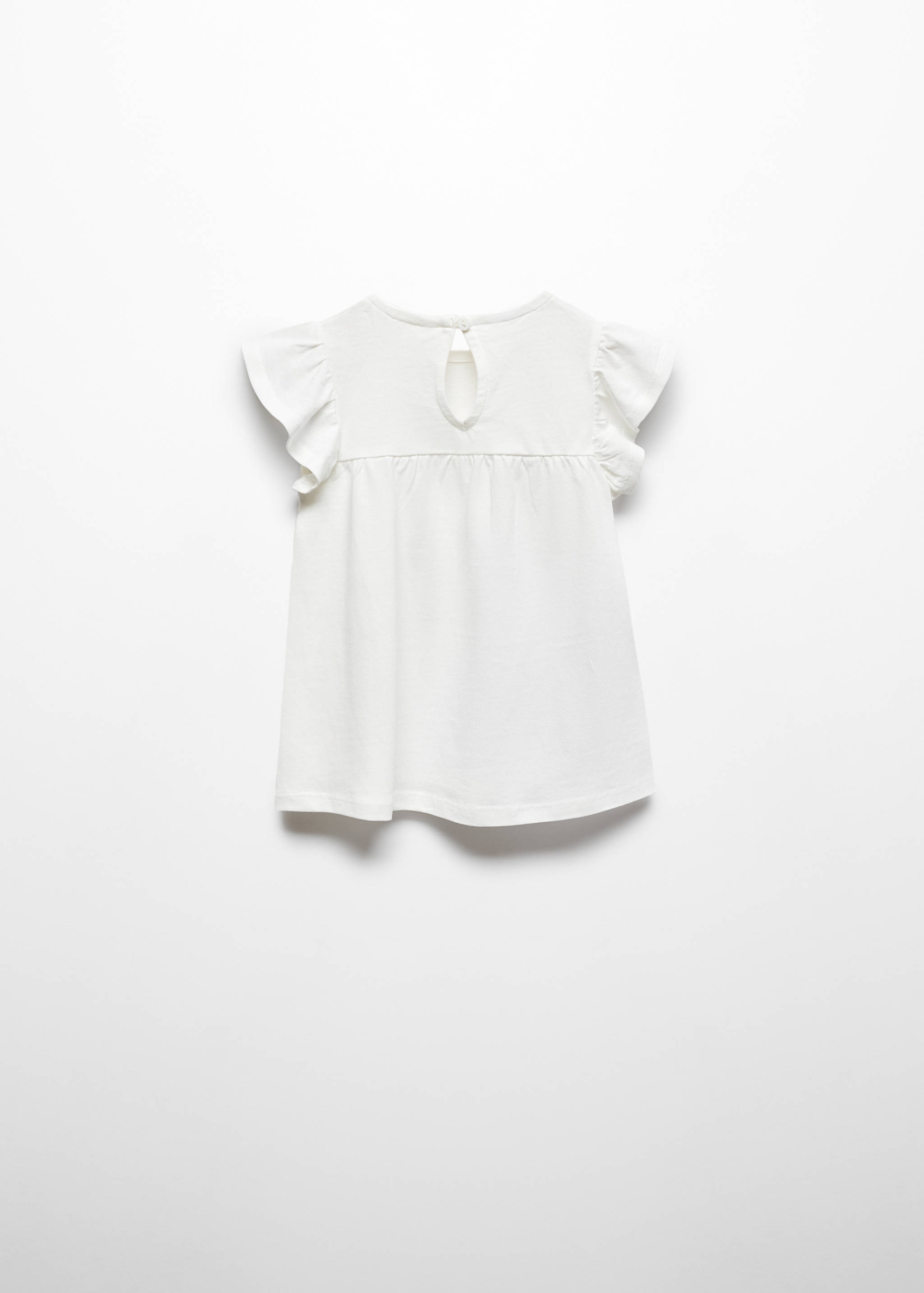 Frills embroidered t-shirt - Reverse of the article