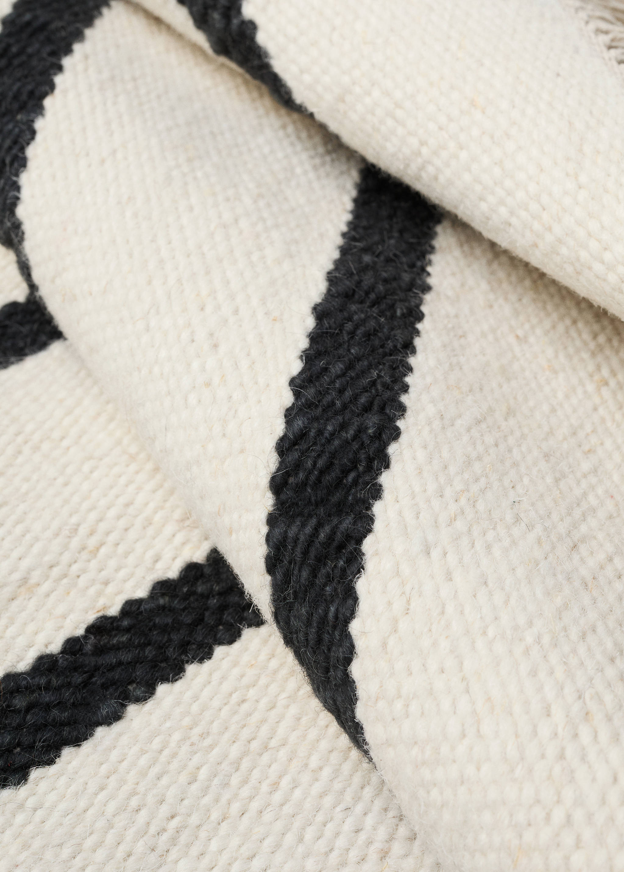 Tapis 100 % laine rayures franges - Détail de l'article 2