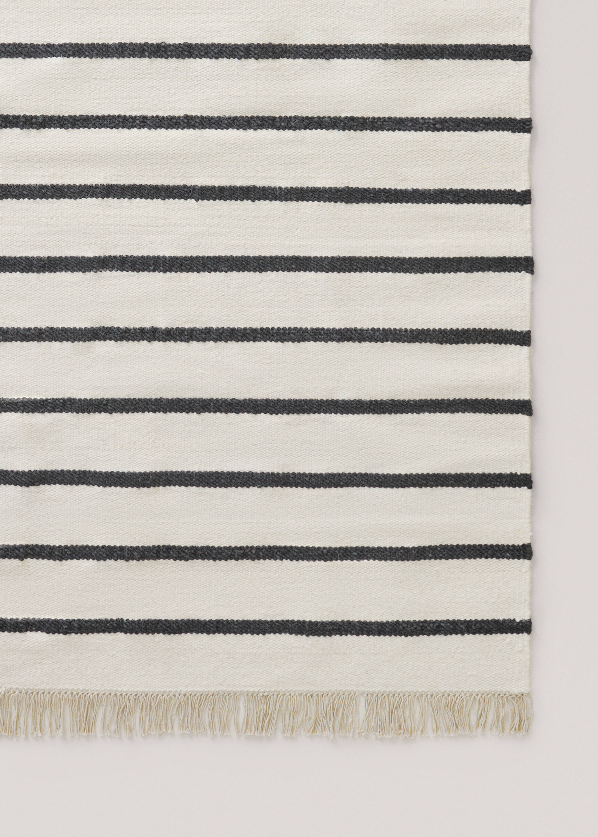 Tapis 100 % laine rayures franges - Détail de l'article 3
