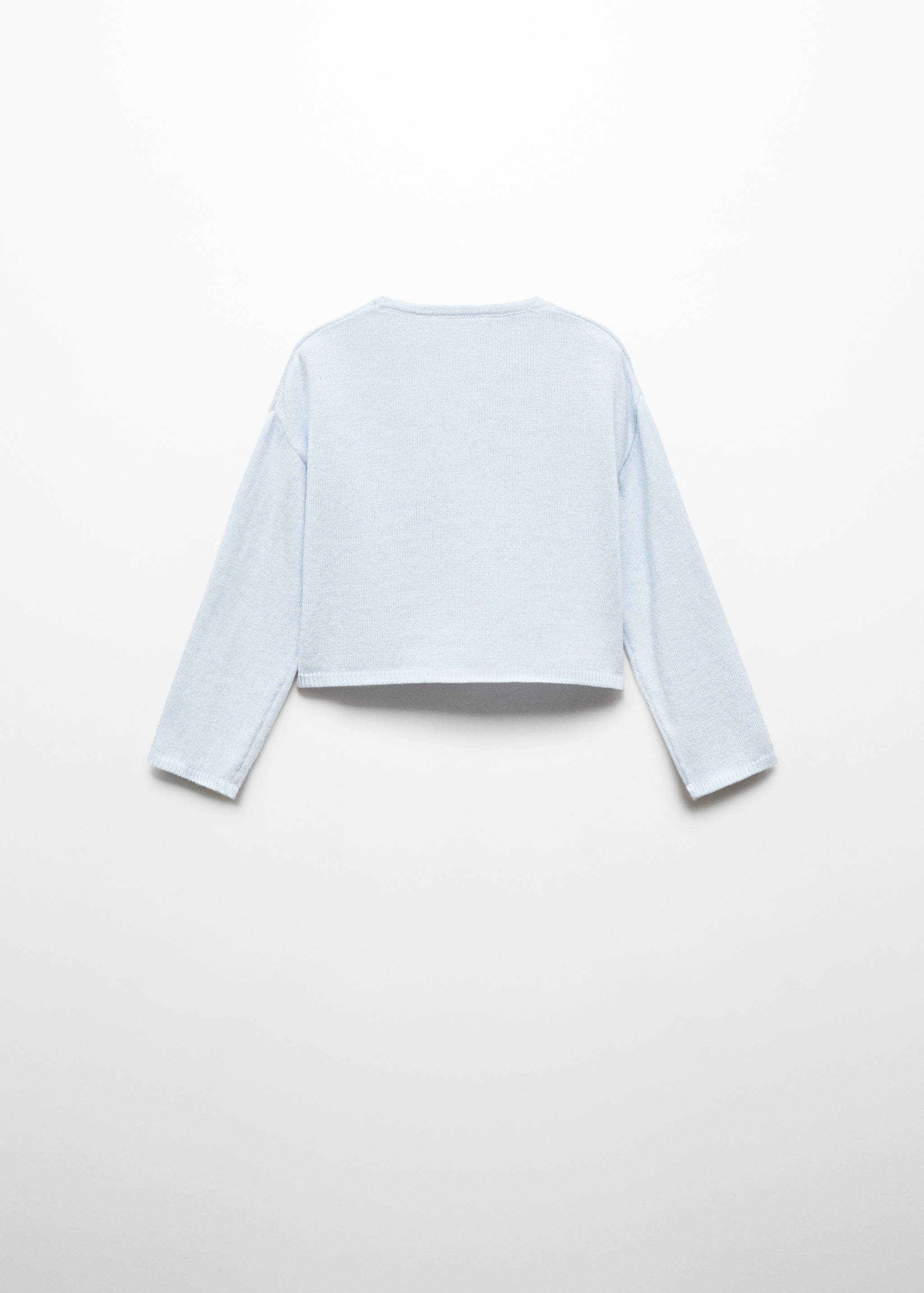 Buttoned cotton cardigan - Reverse of the article