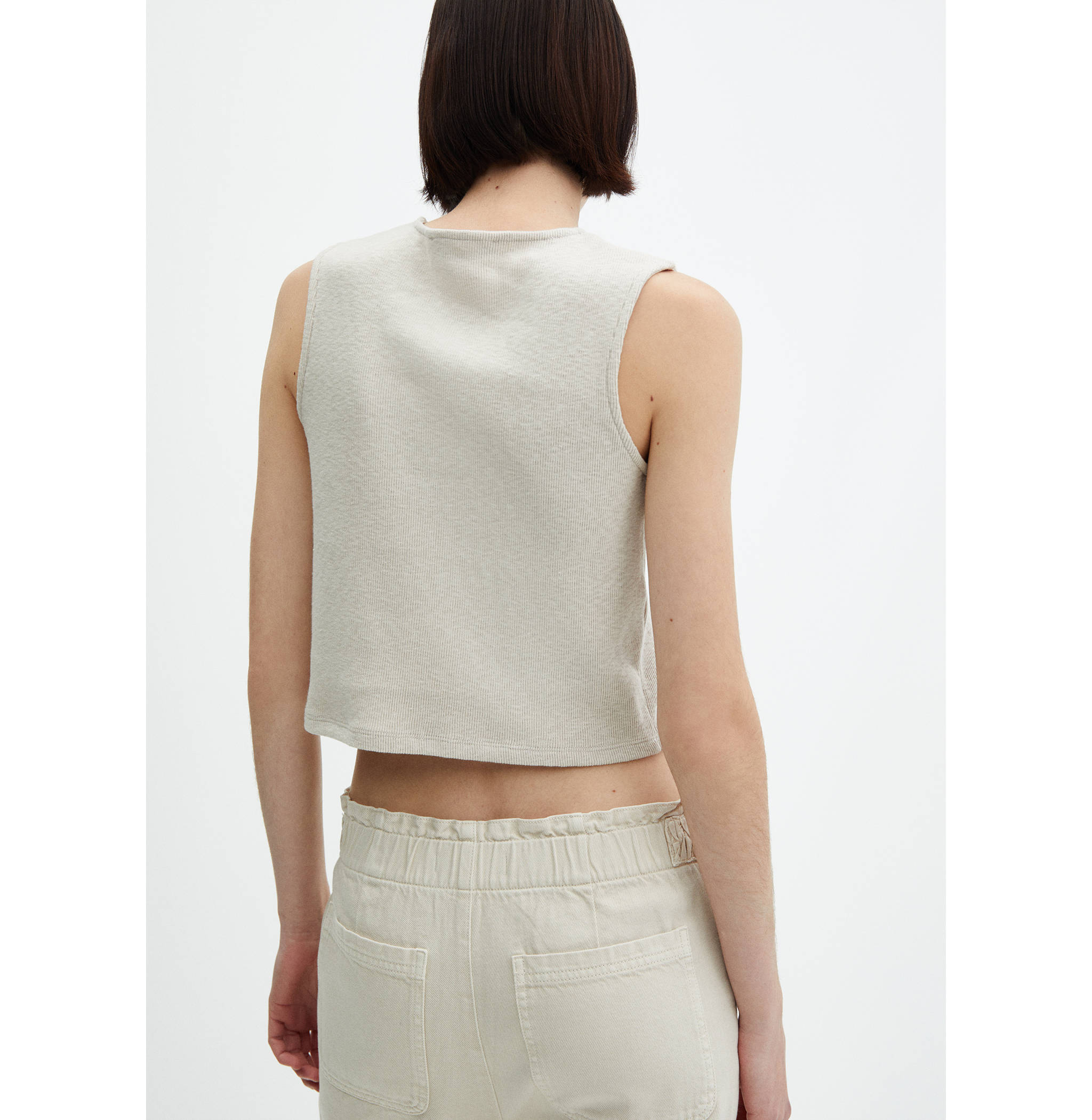 Cotton tank top - Reverse of the article