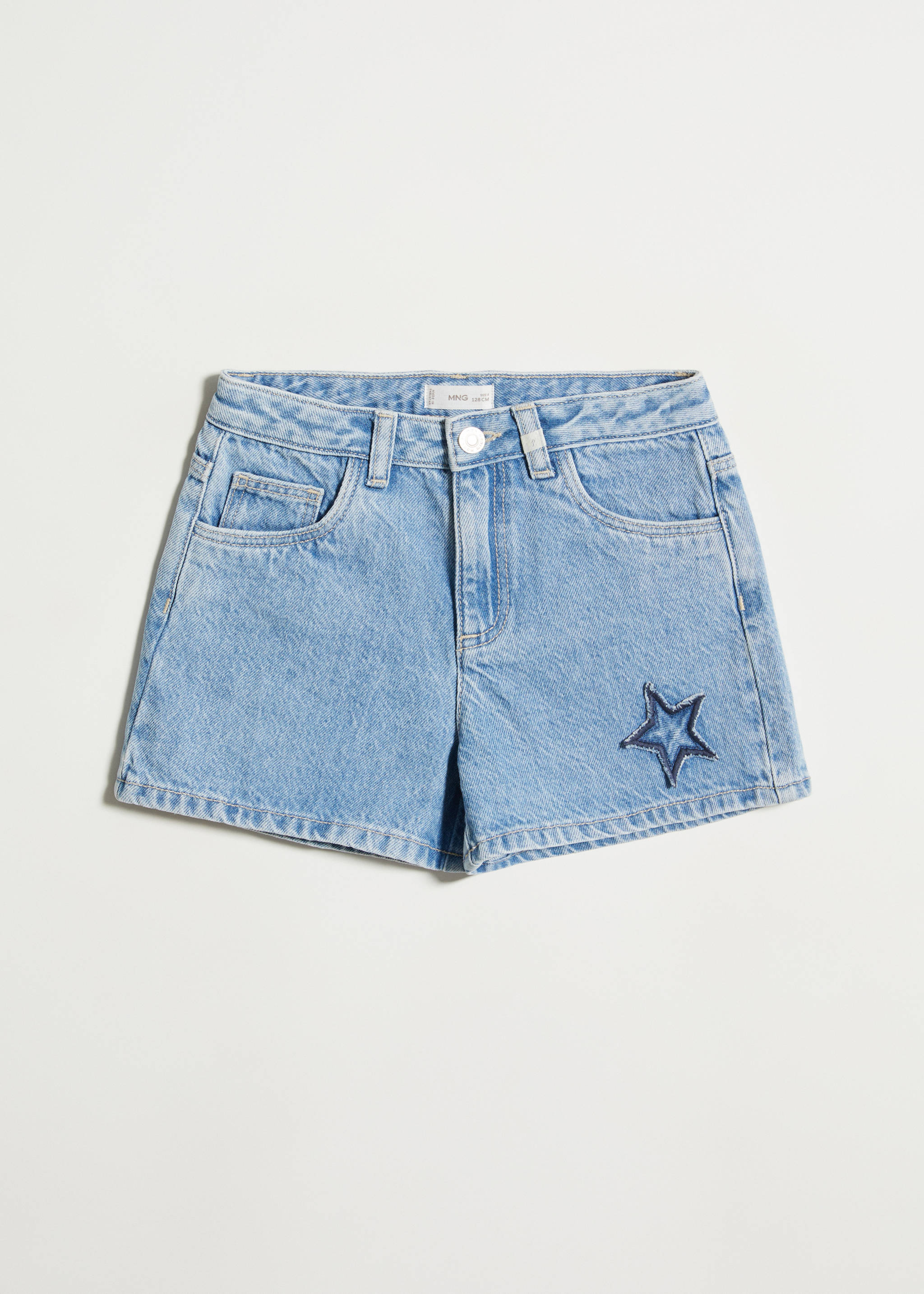 Star denim shorts - Article without model
