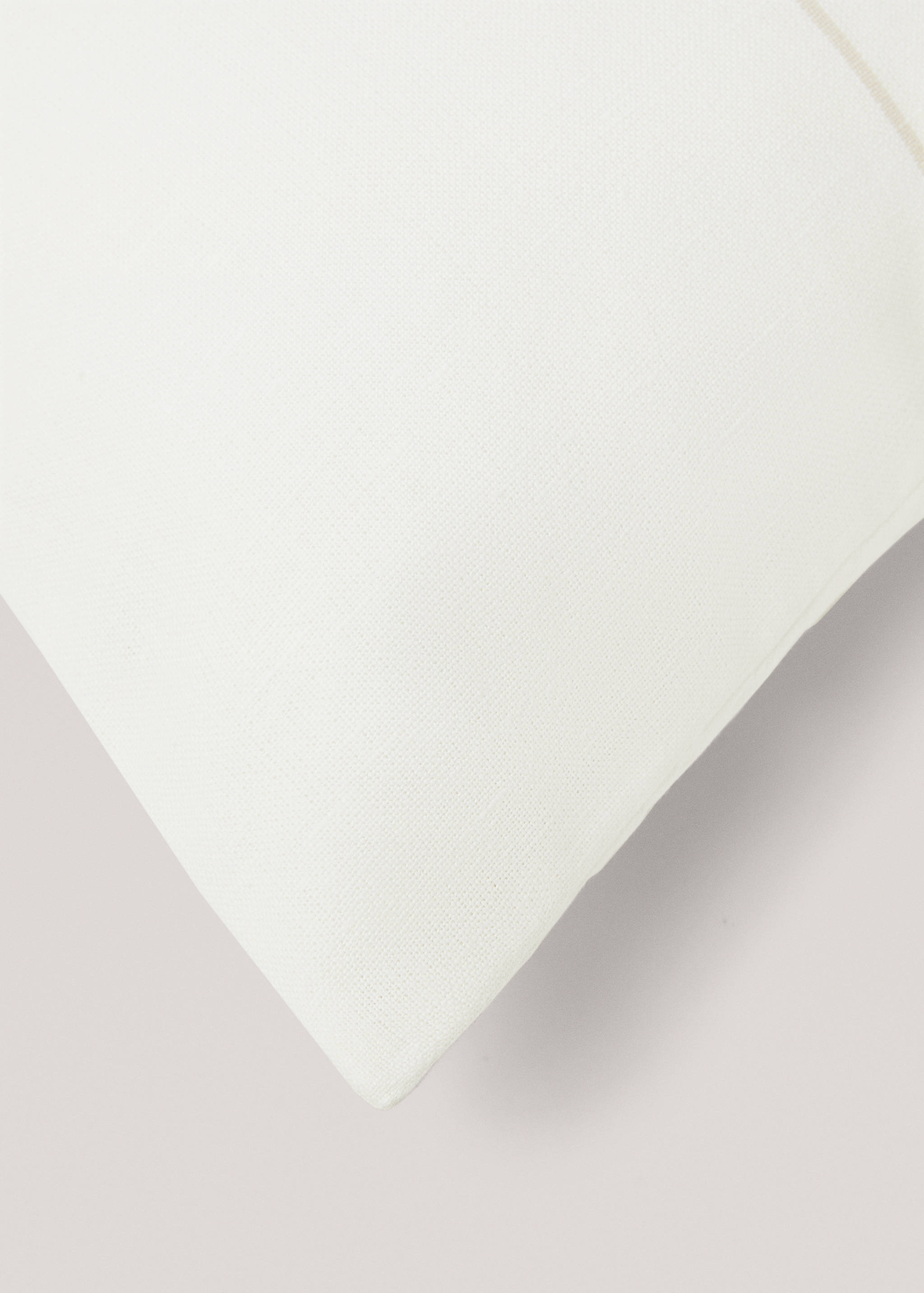 Stripe-print cotton linen cushion cover 50x50cm - Details of the article 4