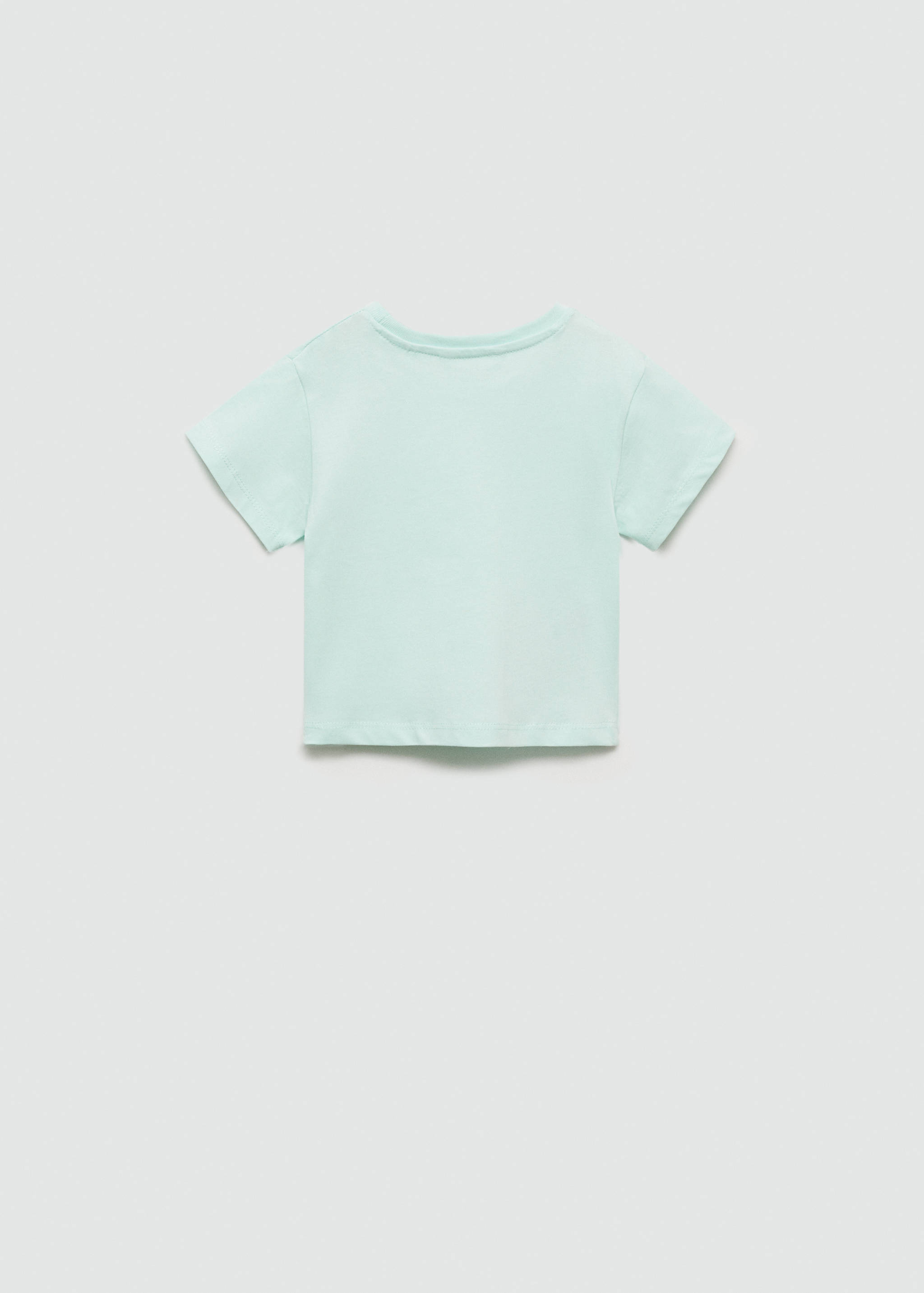 T-shirt coton détail brodé - Verso de l’article