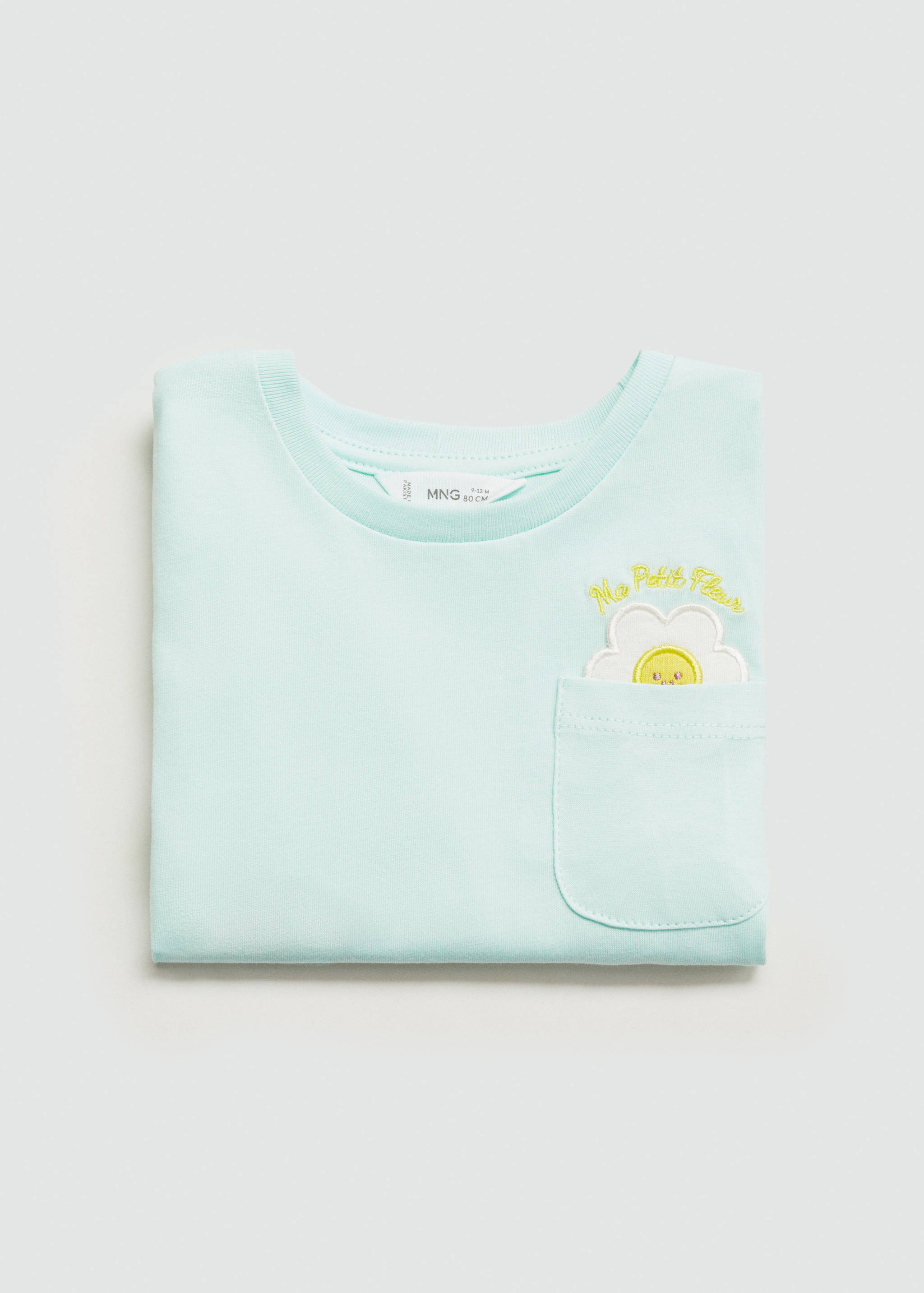 T-shirt coton détail brodé - Détail de l'article 8