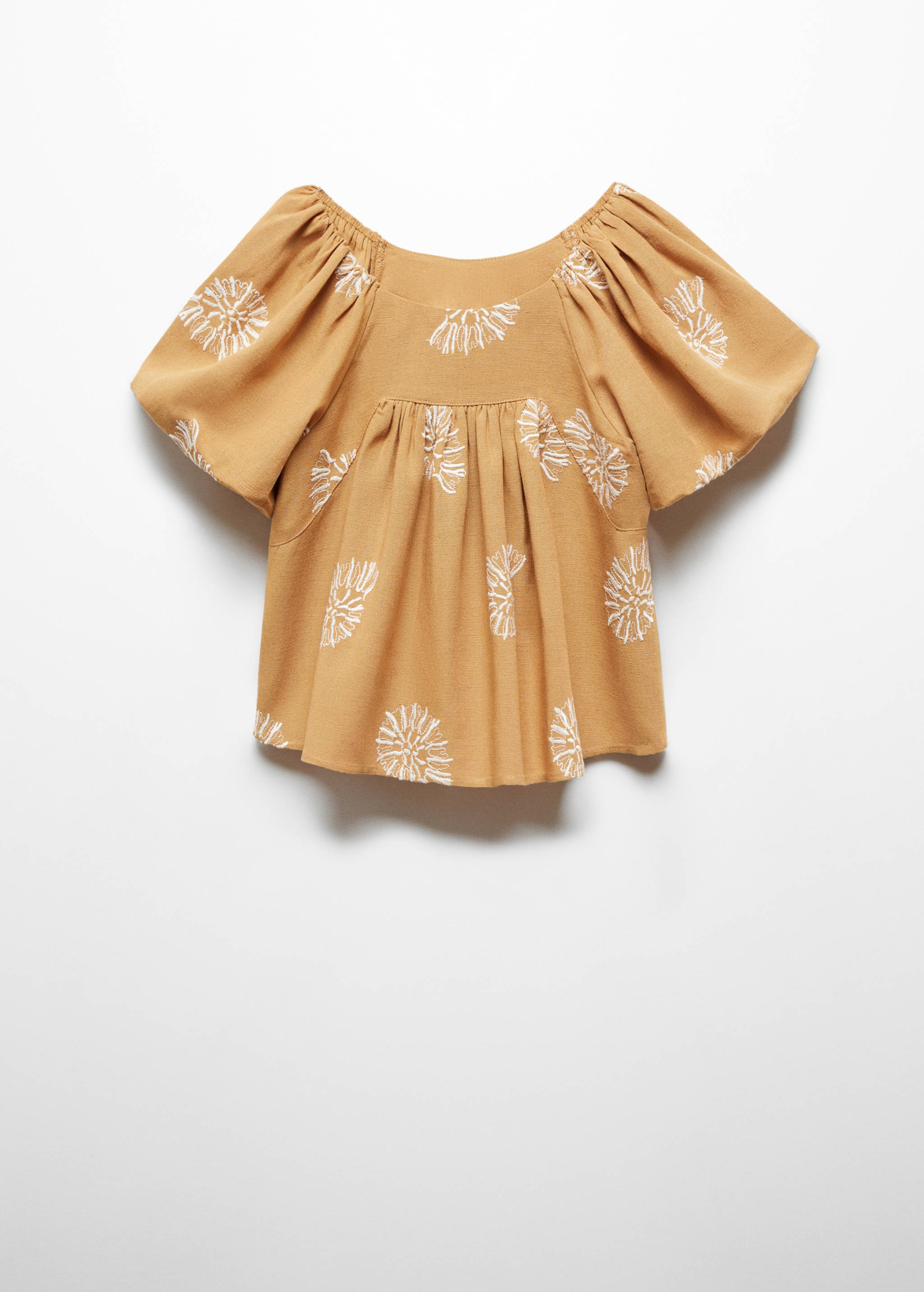 Embroidered details blouse - Reverse of the article