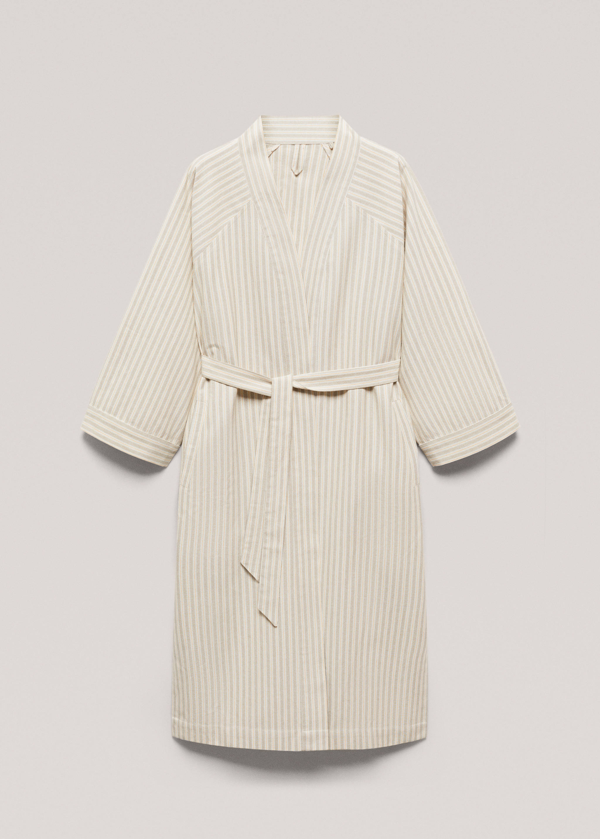 Striped cotton pool robe - Article without model
