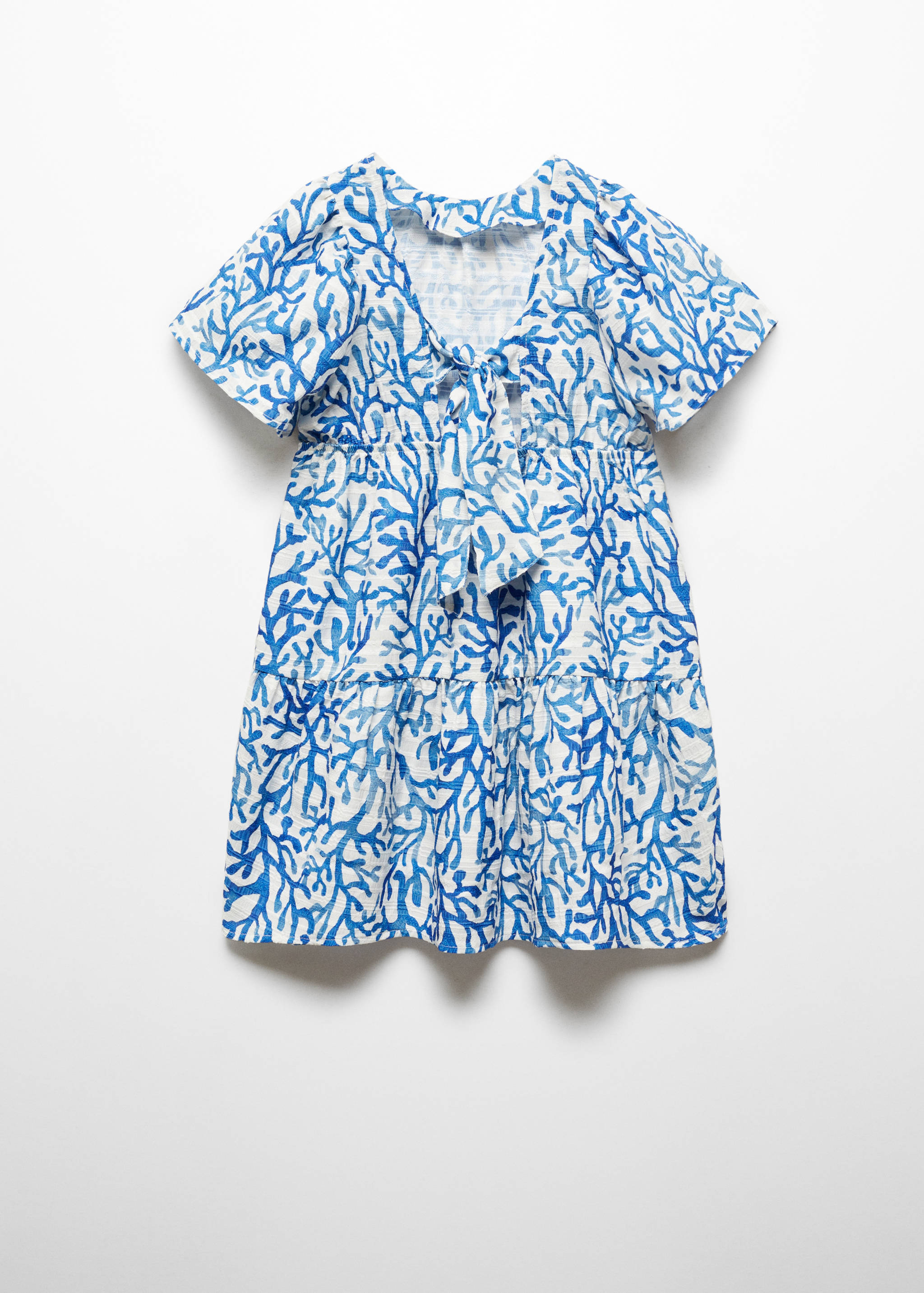 Robe imprimée à nœud - Verso de l’article