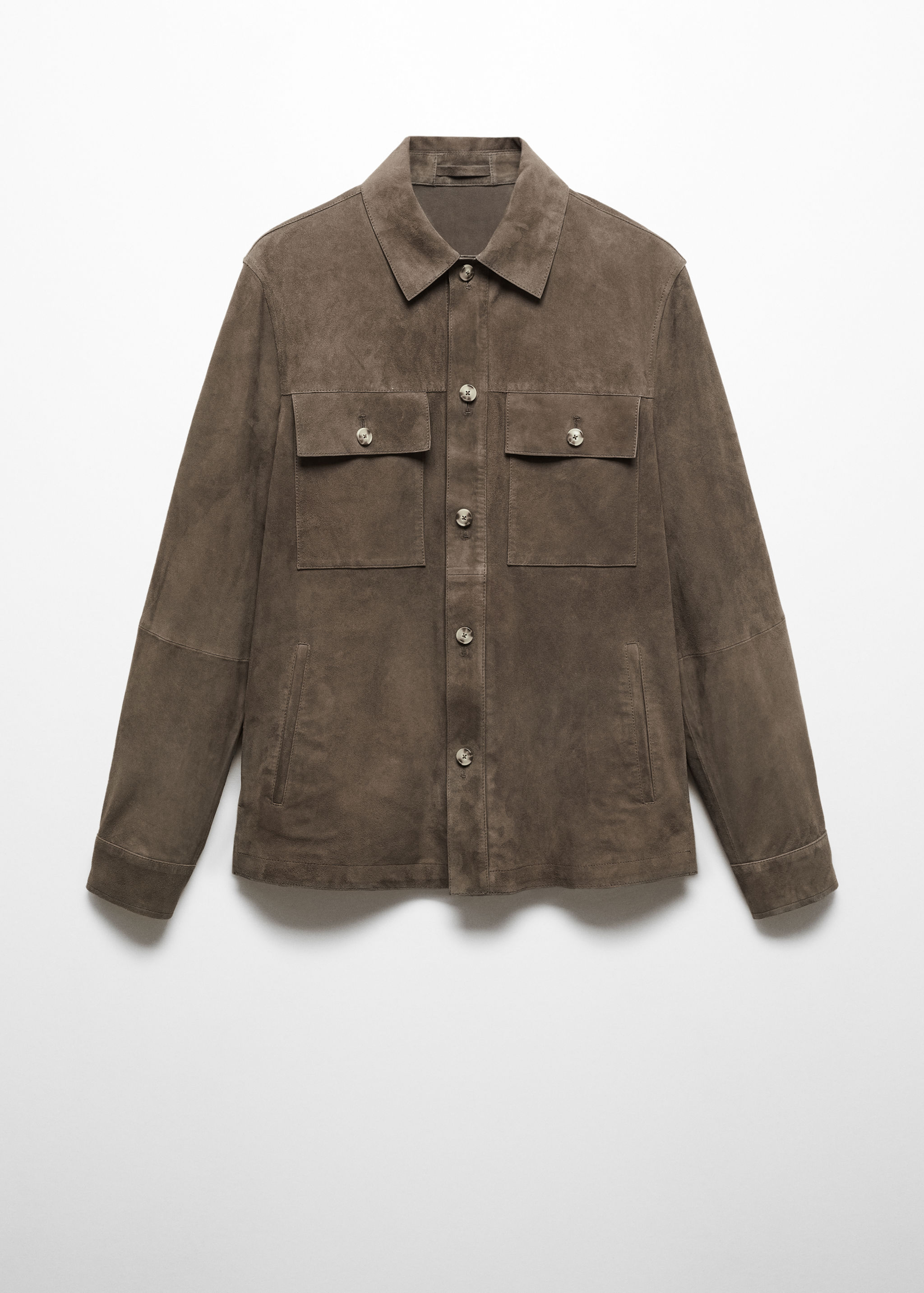 Suede jacket with pockets - Men | MANGO OUTLET USA Suede jacket with pockets - Men | MANGO OUTLET USA