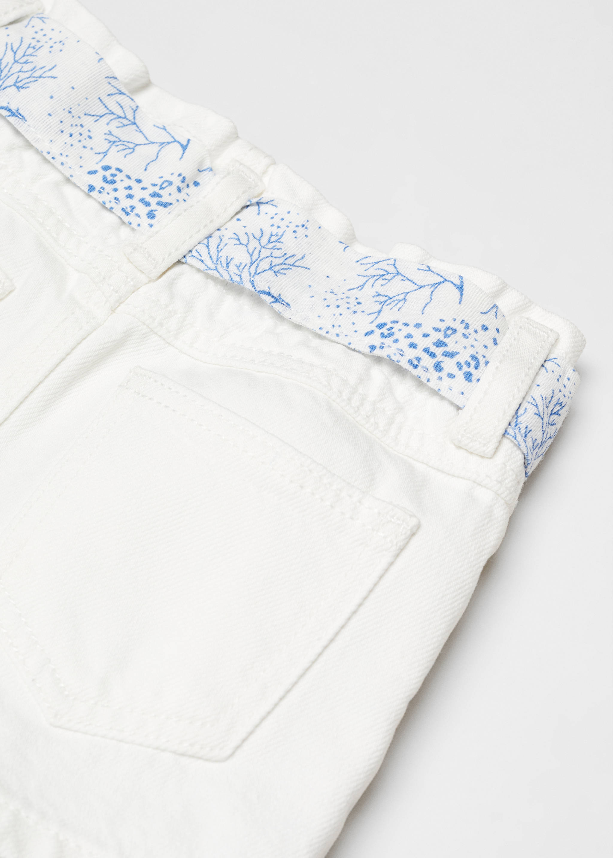 Paperbag denim shorts - Details of the article 0