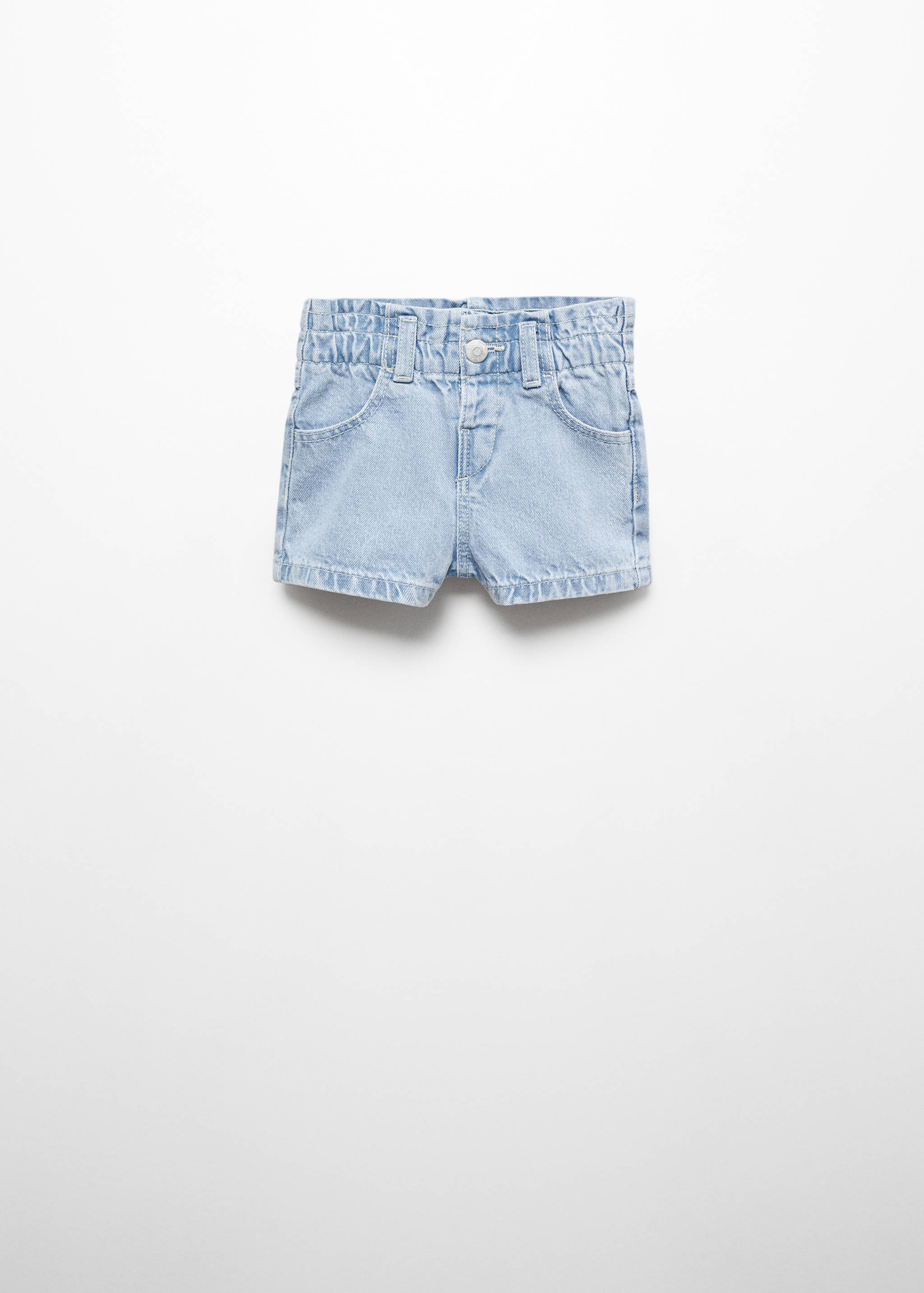 Paperbag denim shorts - Article without model