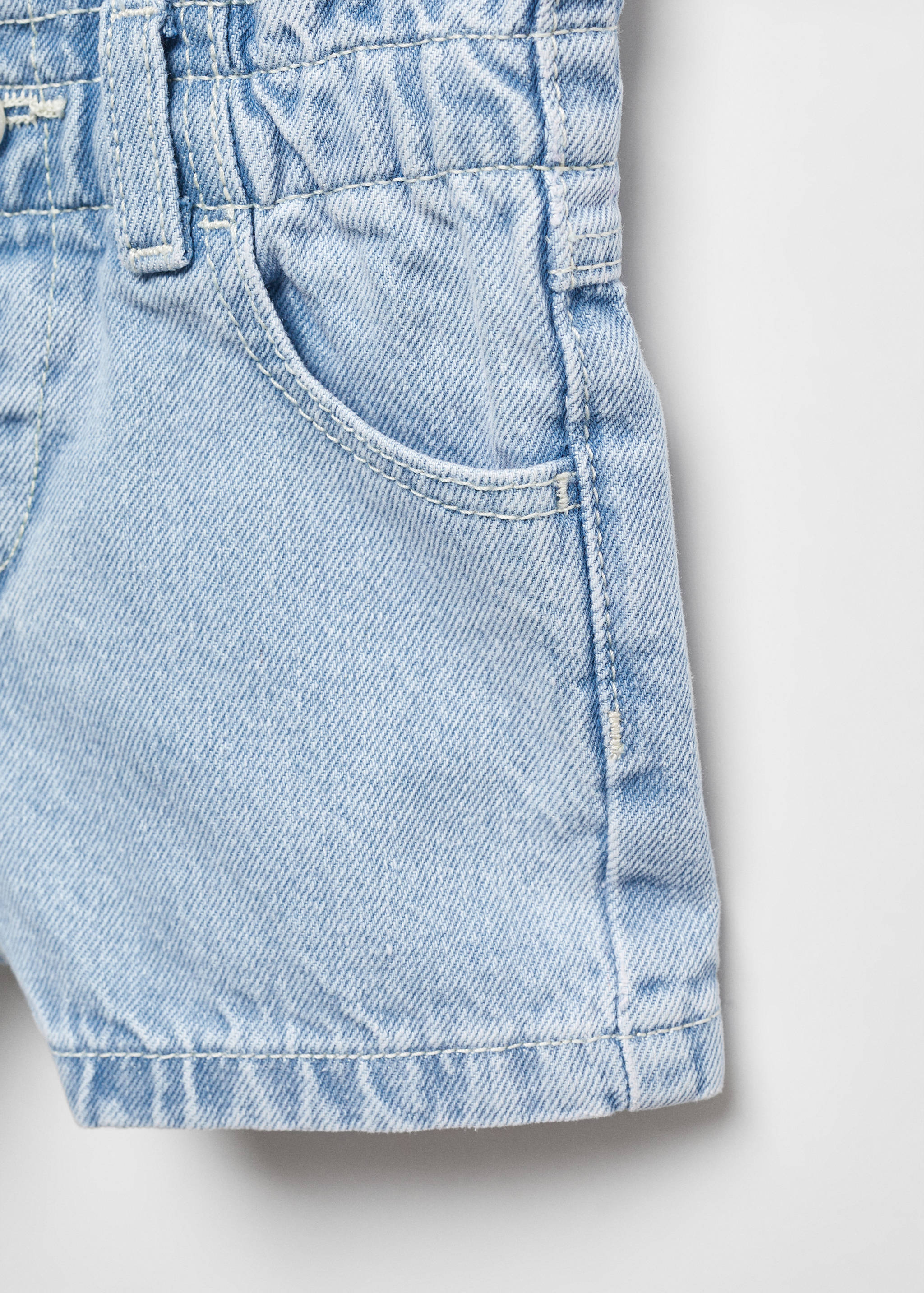 Paperbag denim shorts - Details of the article 8