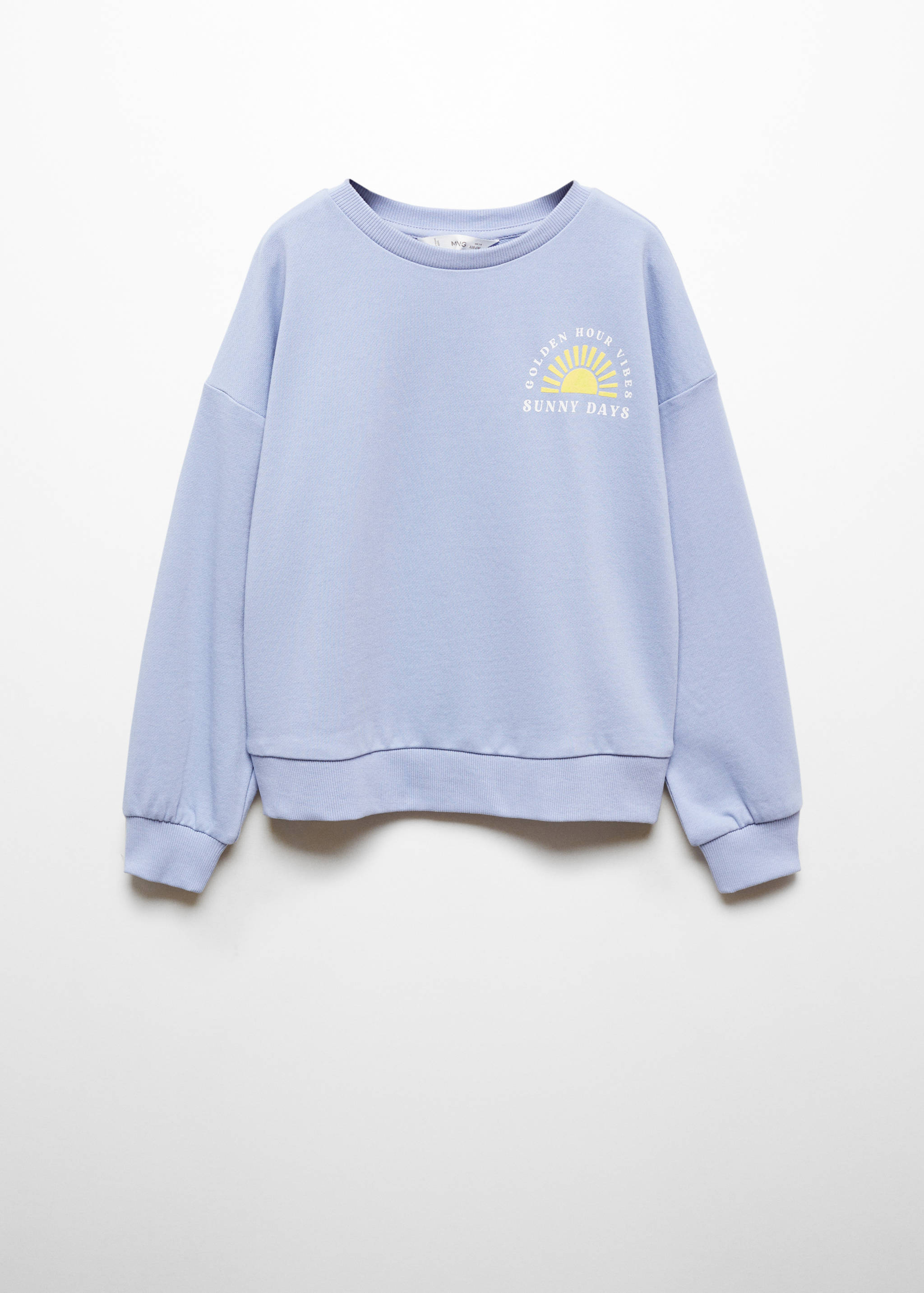 Printed message sweatshirt - Article without model