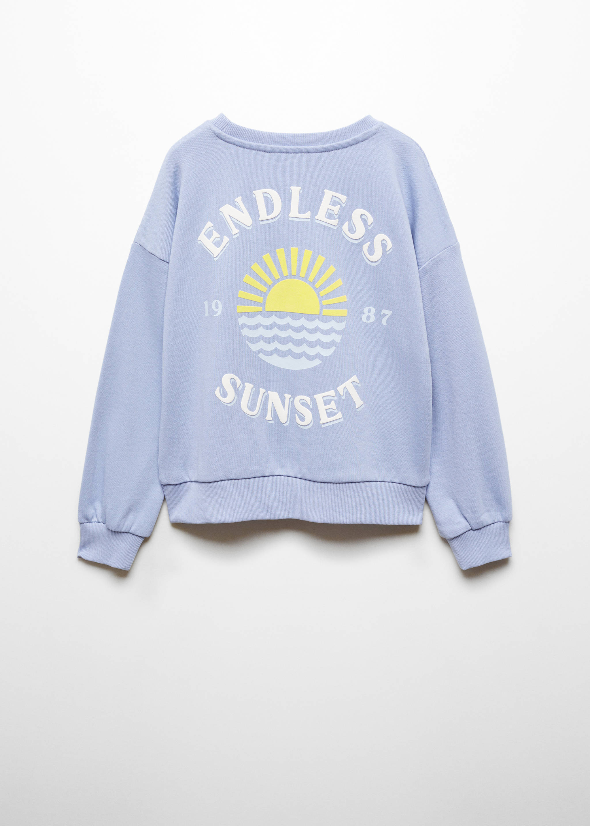 Printed message sweatshirt - Reverse of the article
