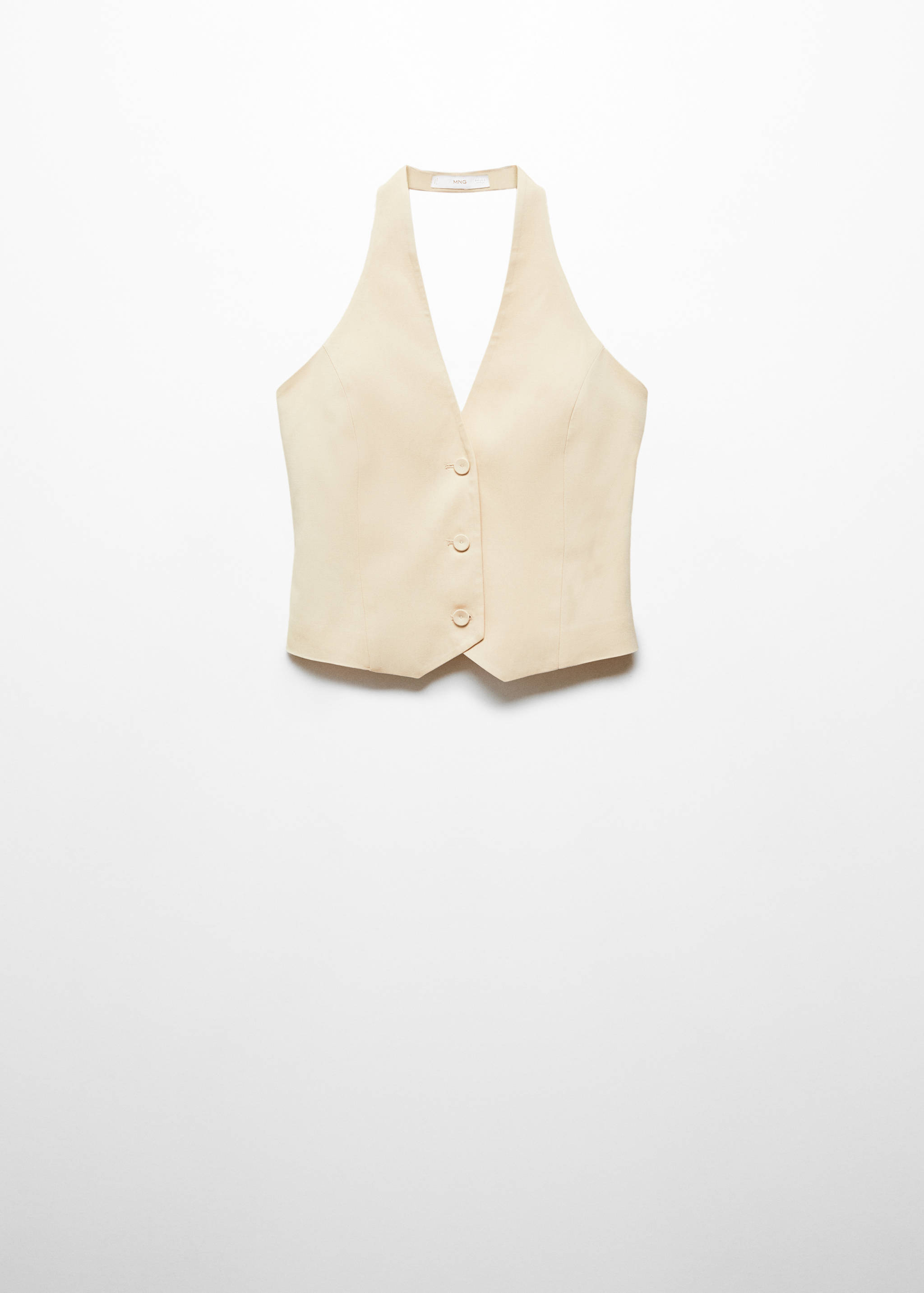 Lyocell halter-neck waistcoat - Article without model
