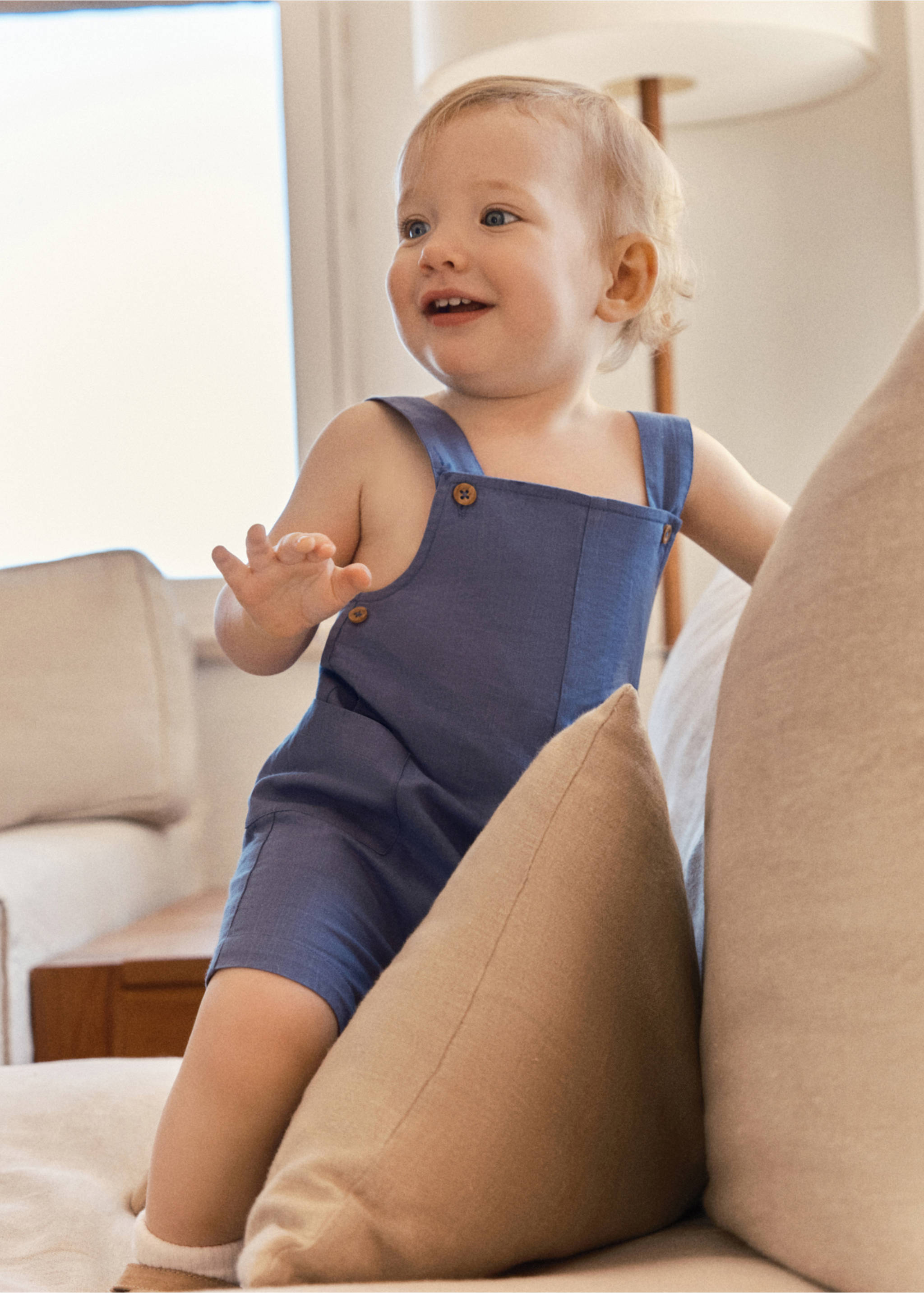 Pockets cotton dungarees - General plane, Blue. Ref: 67086330-00.