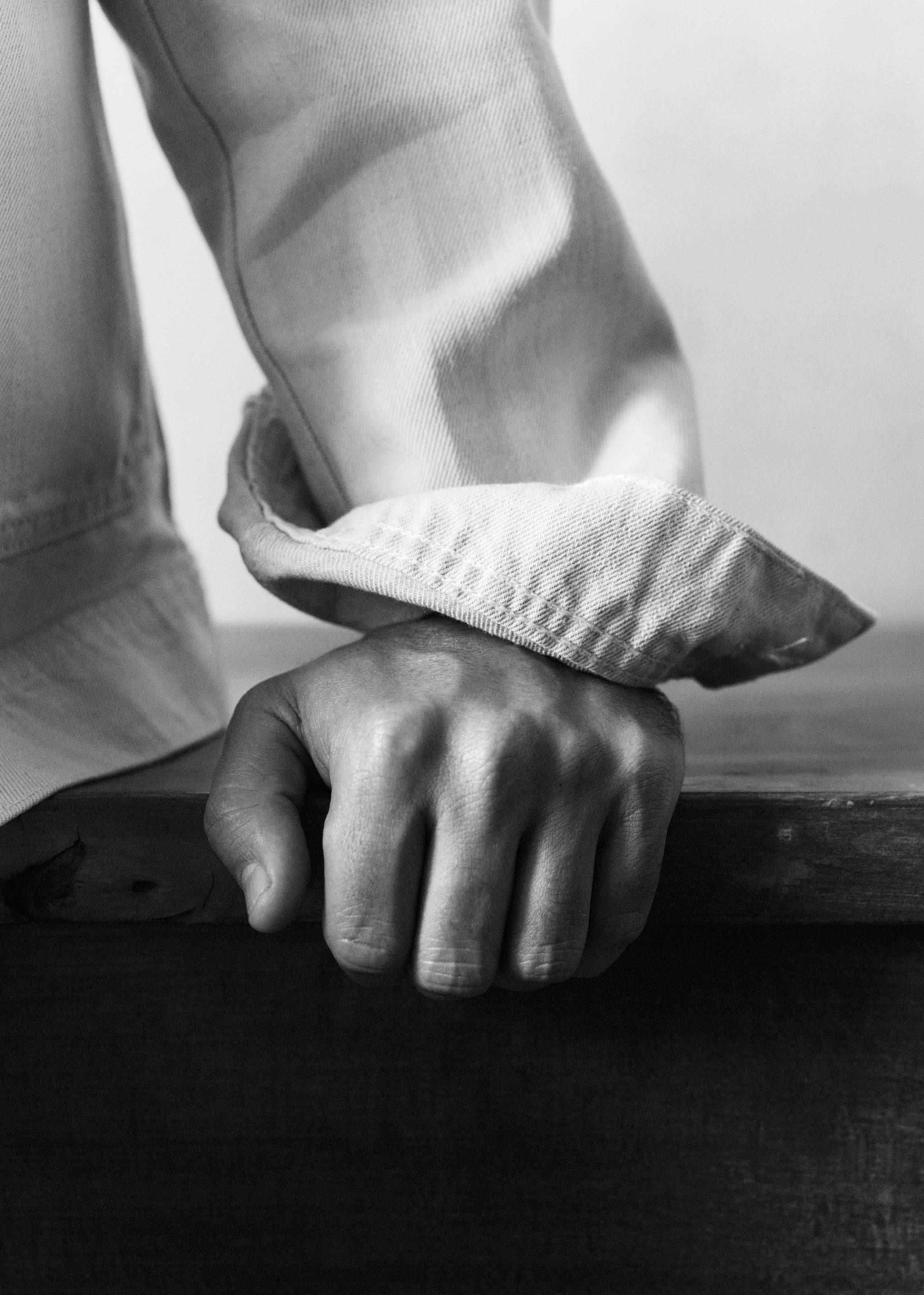 Sobrecamisa de algodão e linho com bolsos - Pormenor do artigo 5