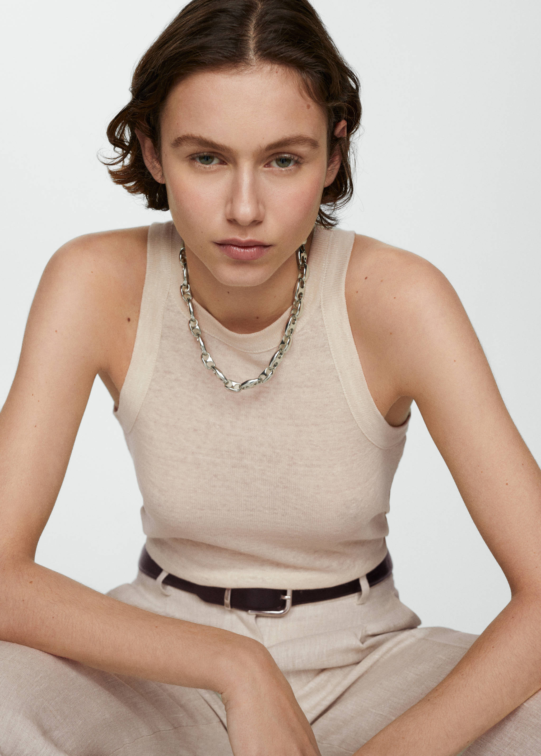 100% linen top - Details of the article 1