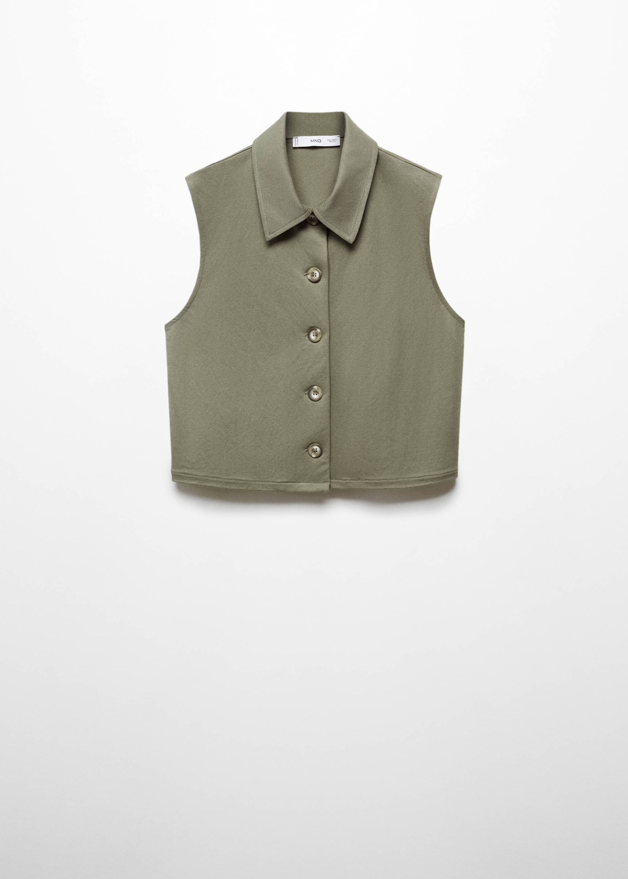 Shirt-collar vest - Article without model