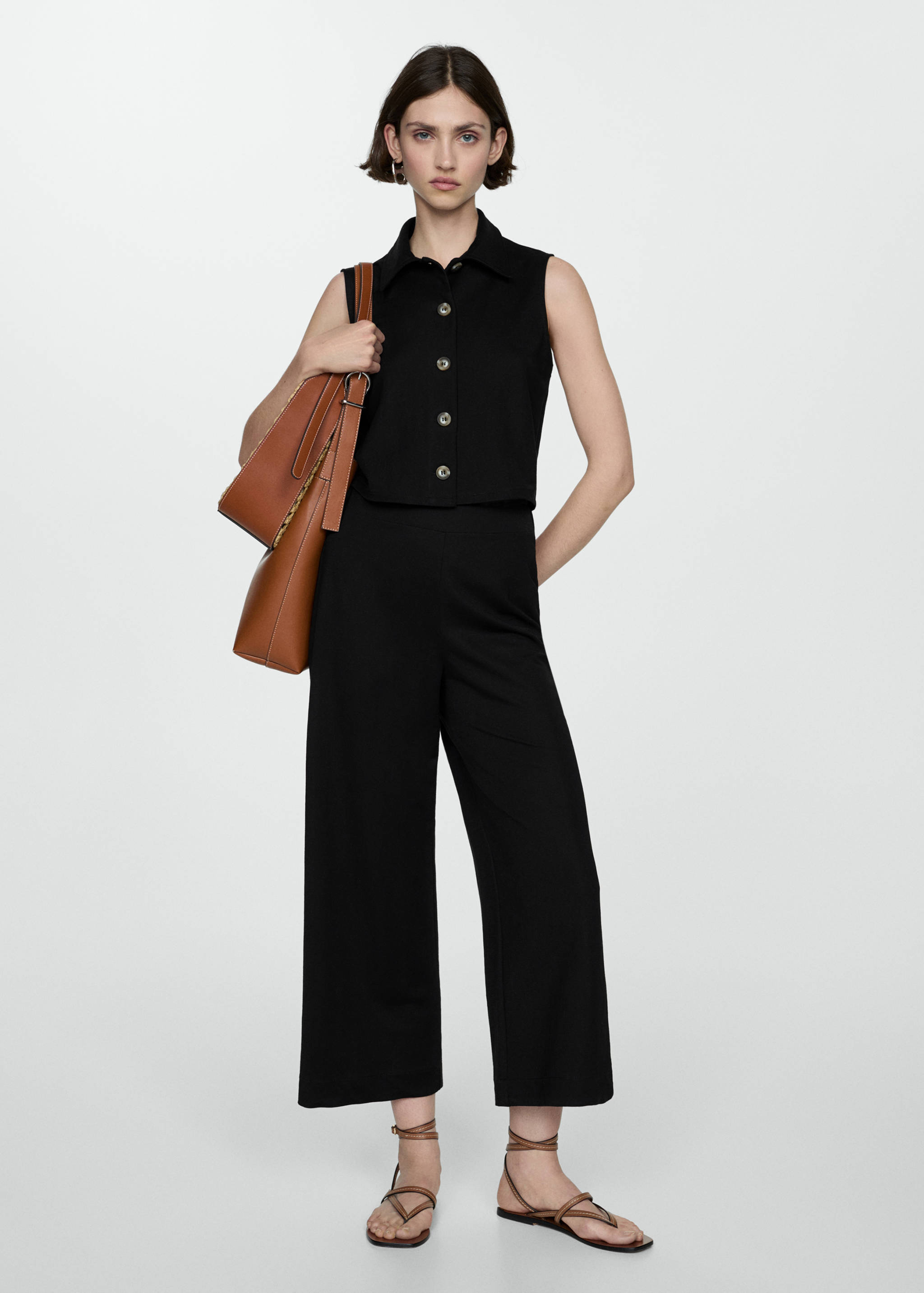 Chaleco cuello camisero - Plano general