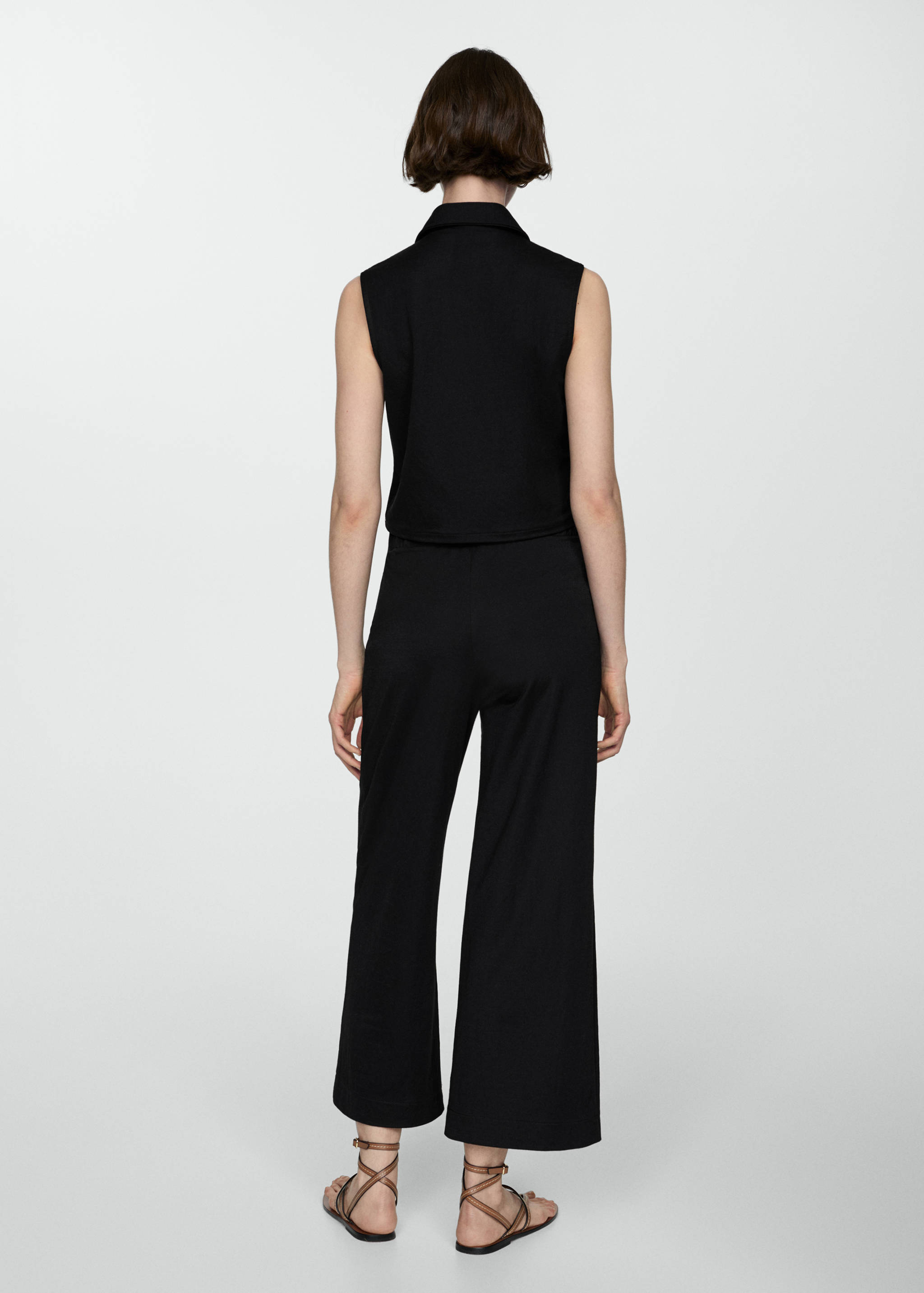 Chaleco cuello camisero - Reverso del artículo