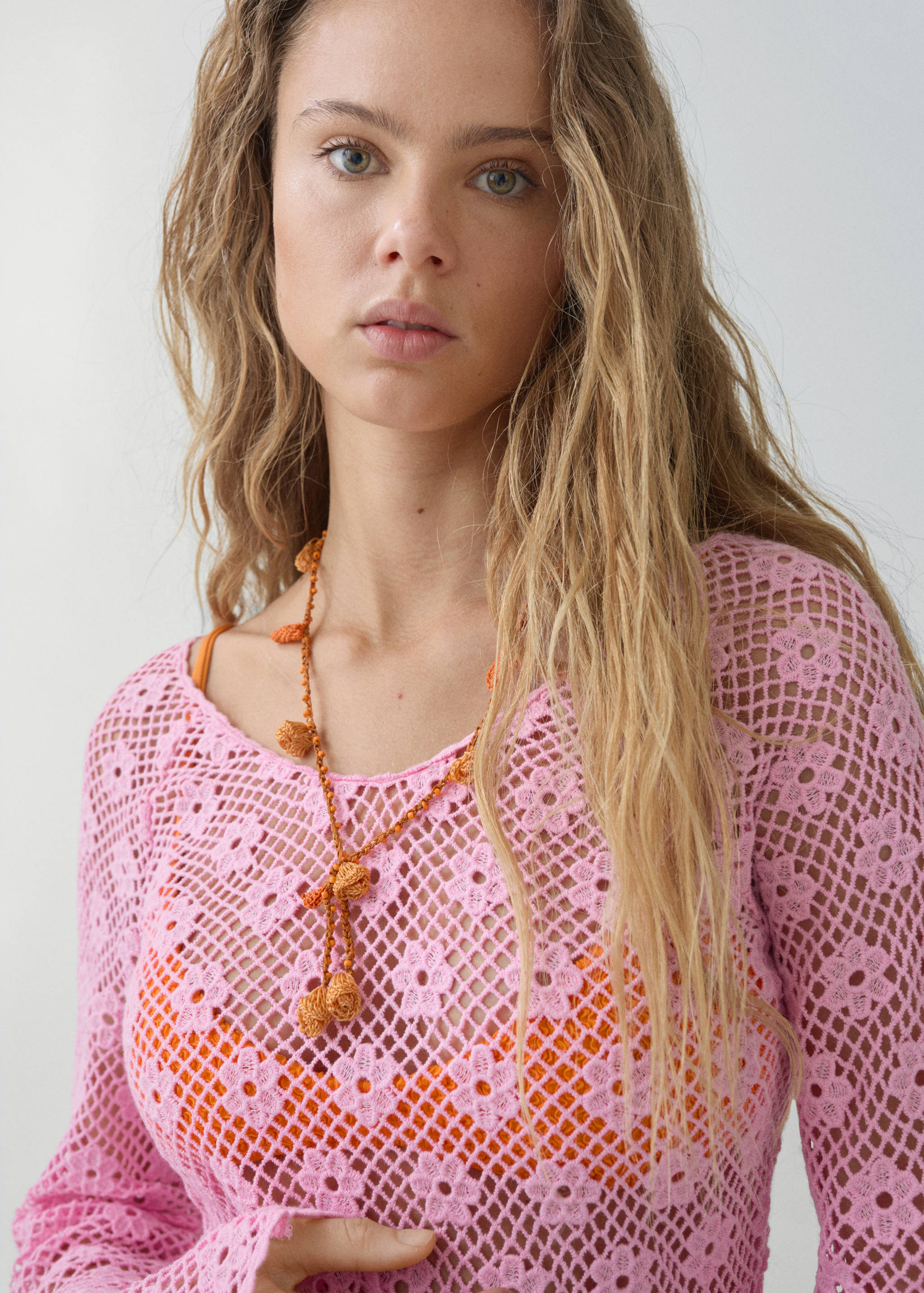 Floral crochet dress - Details of the article 1