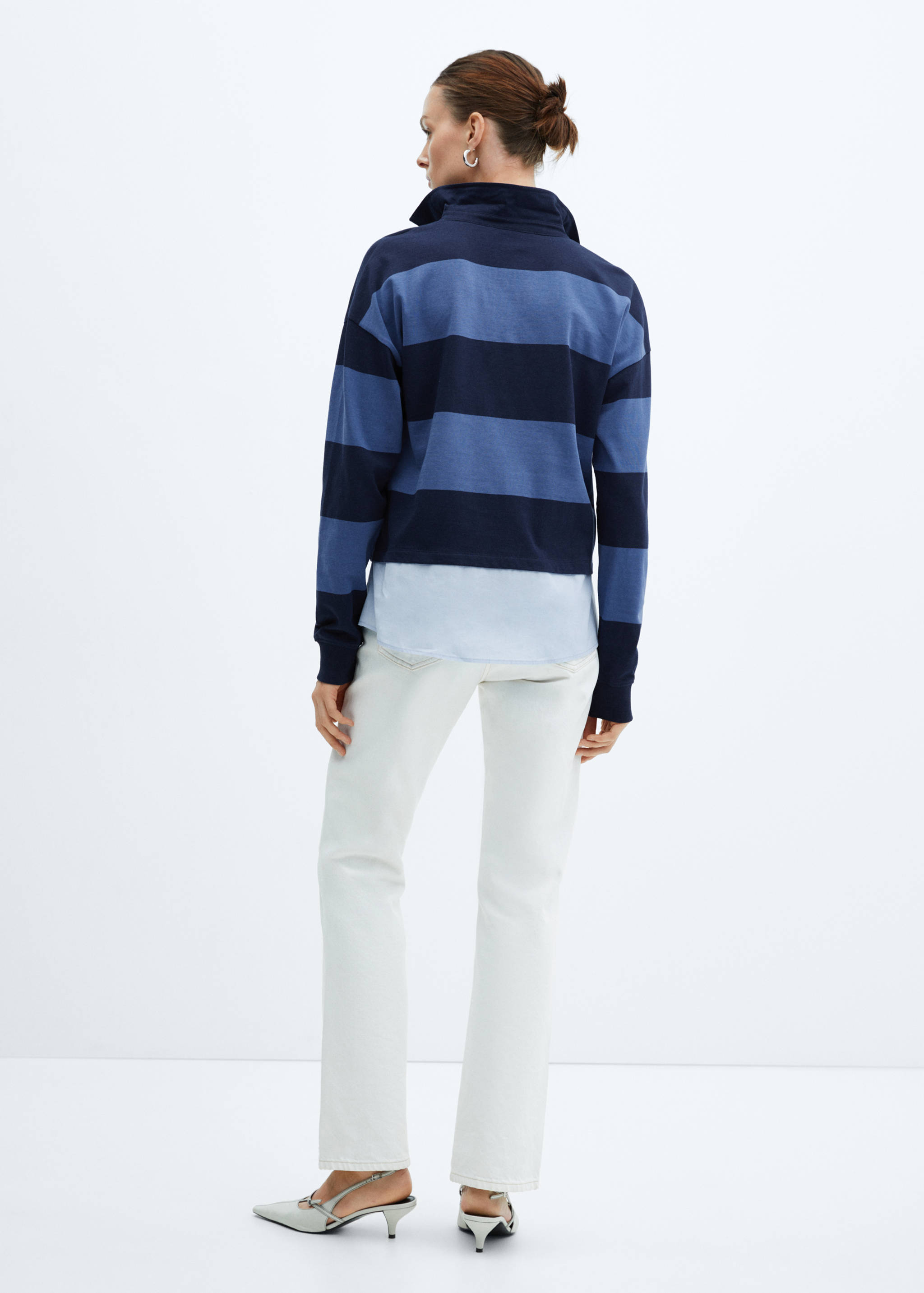 Polo rayas camisa combinado - Reverso del artículo