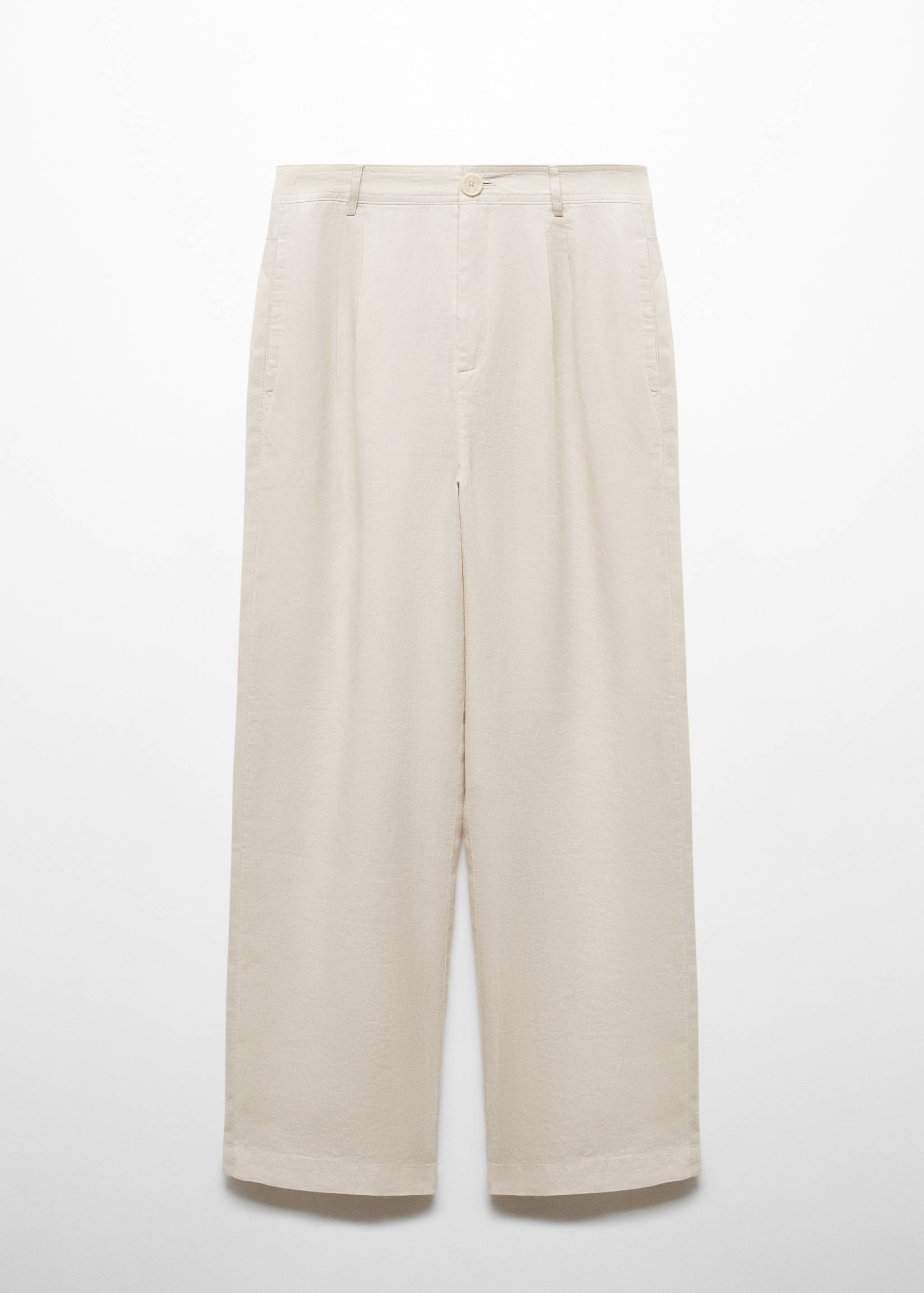 100% linen wide leg pants - Article without model
