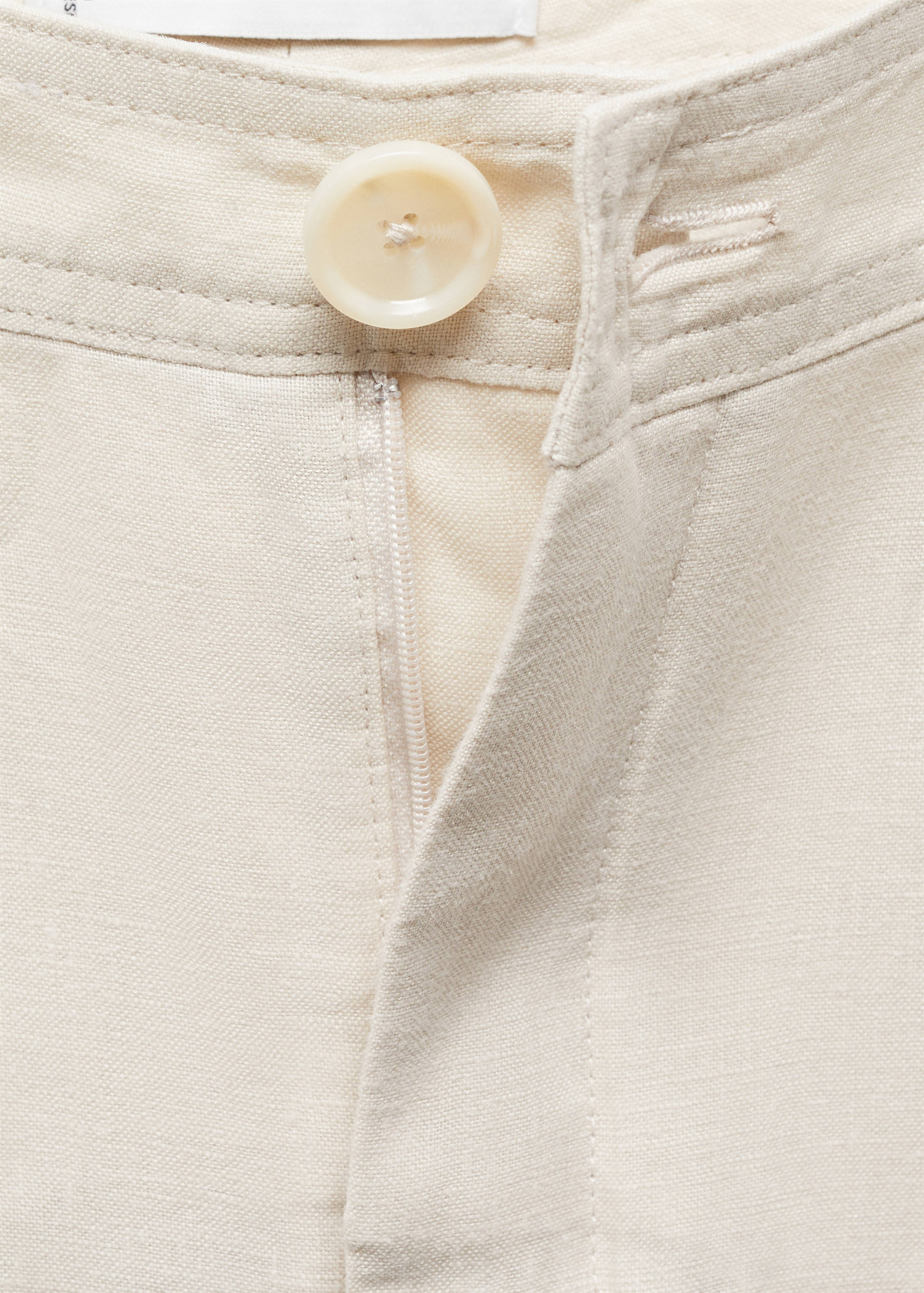 100% linen wide leg pants - Details of the article 8