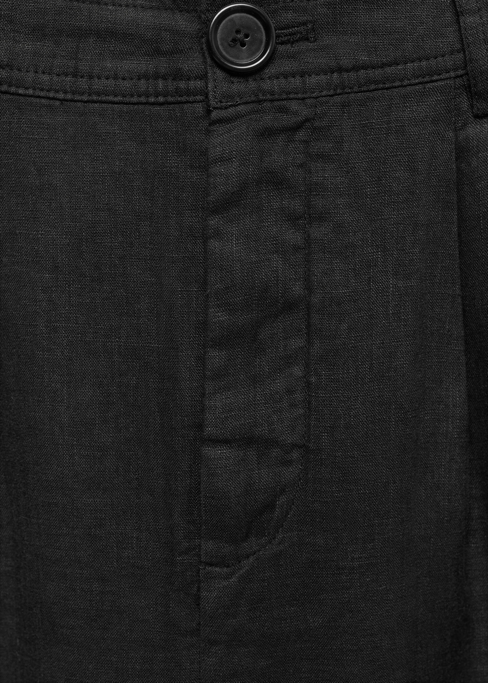 100% linen wide leg pants - Details of the article 8