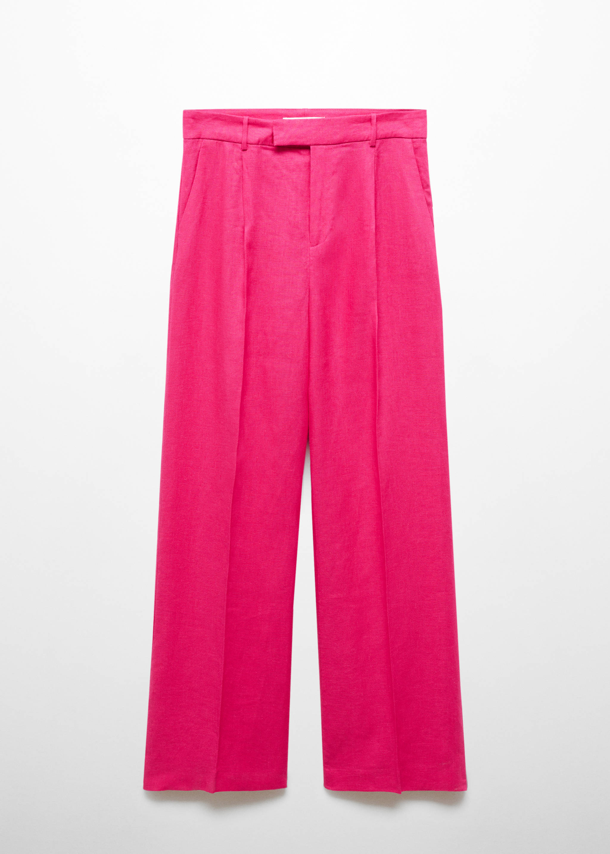 100% linen trousers with pleats - Article without model
