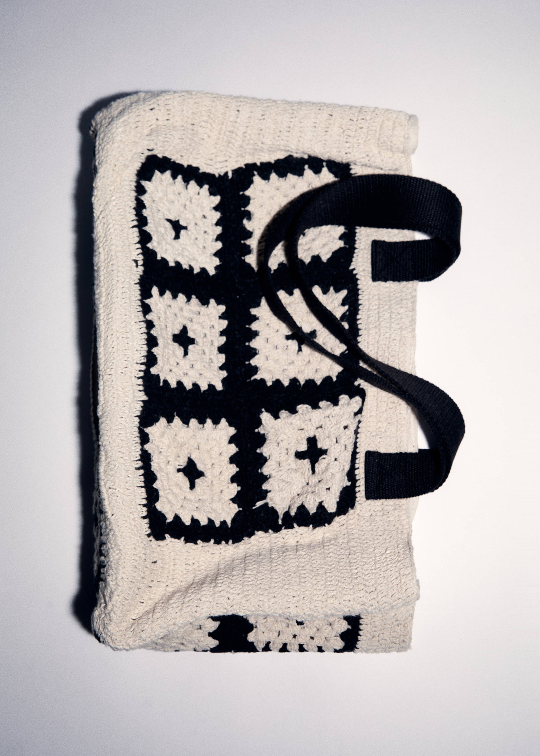 Kabelka shopper s háčkováním - Detail zboží 5