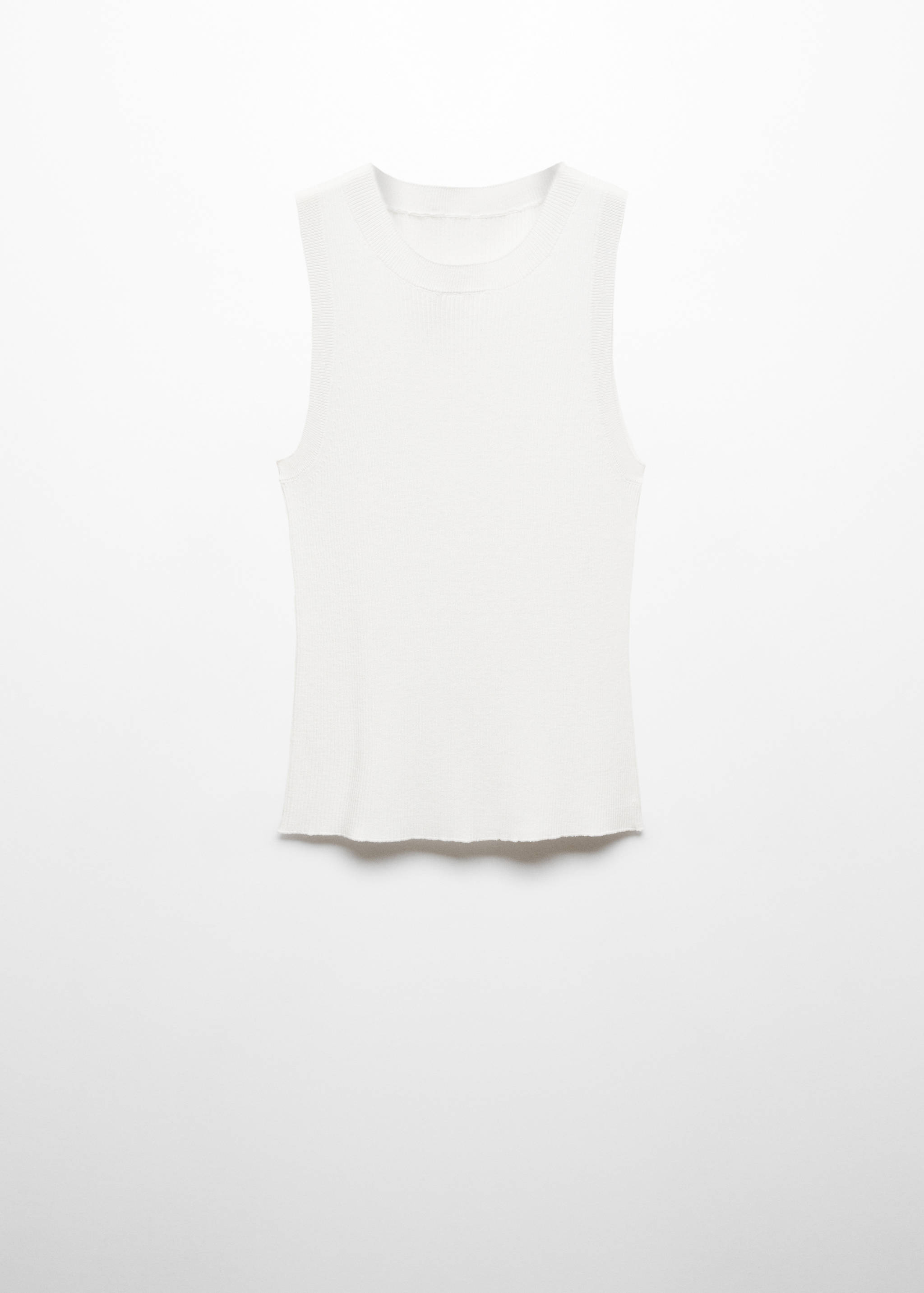 Ribbed knit top - Article without model