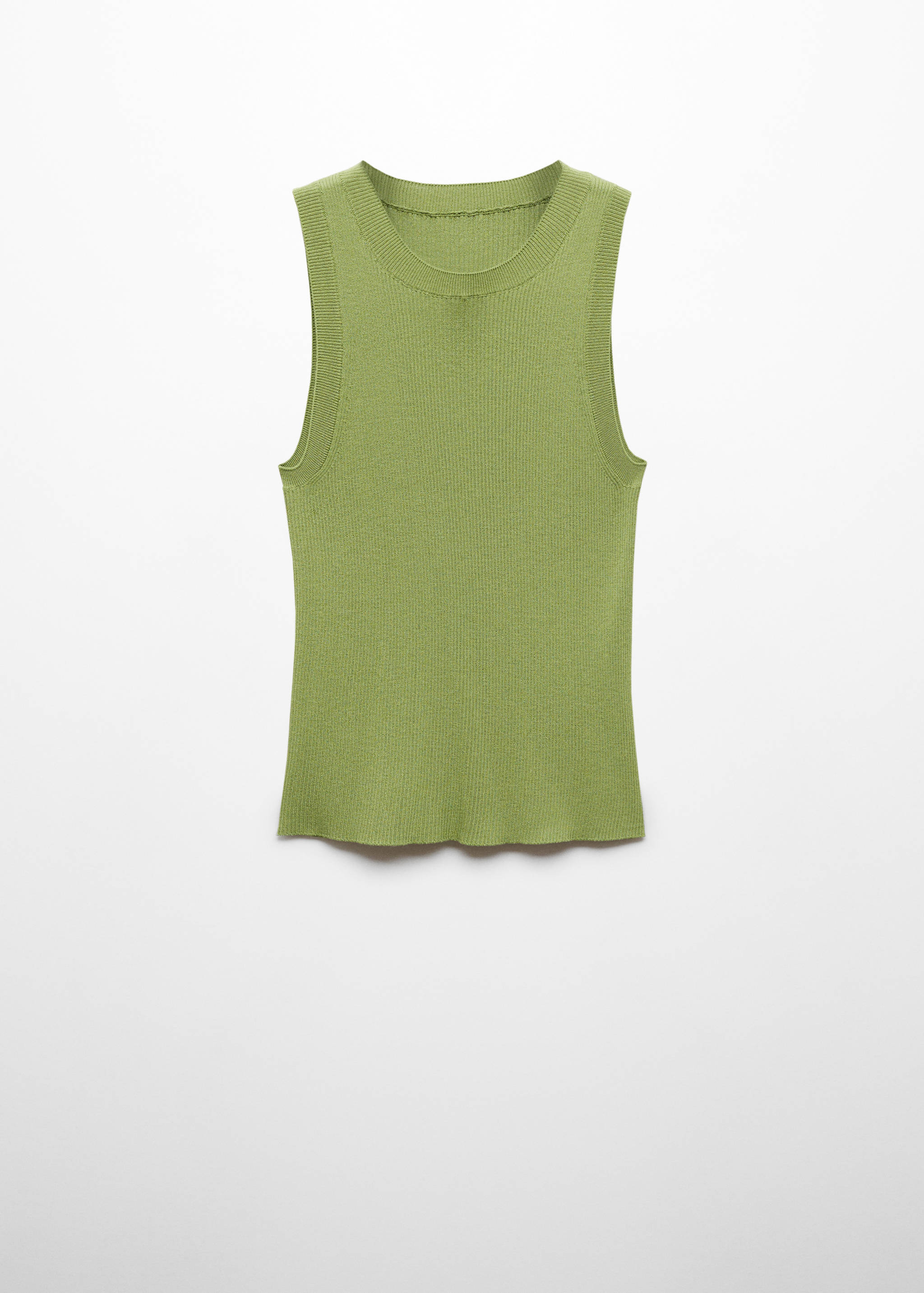 Ribbed knit top - Article without model