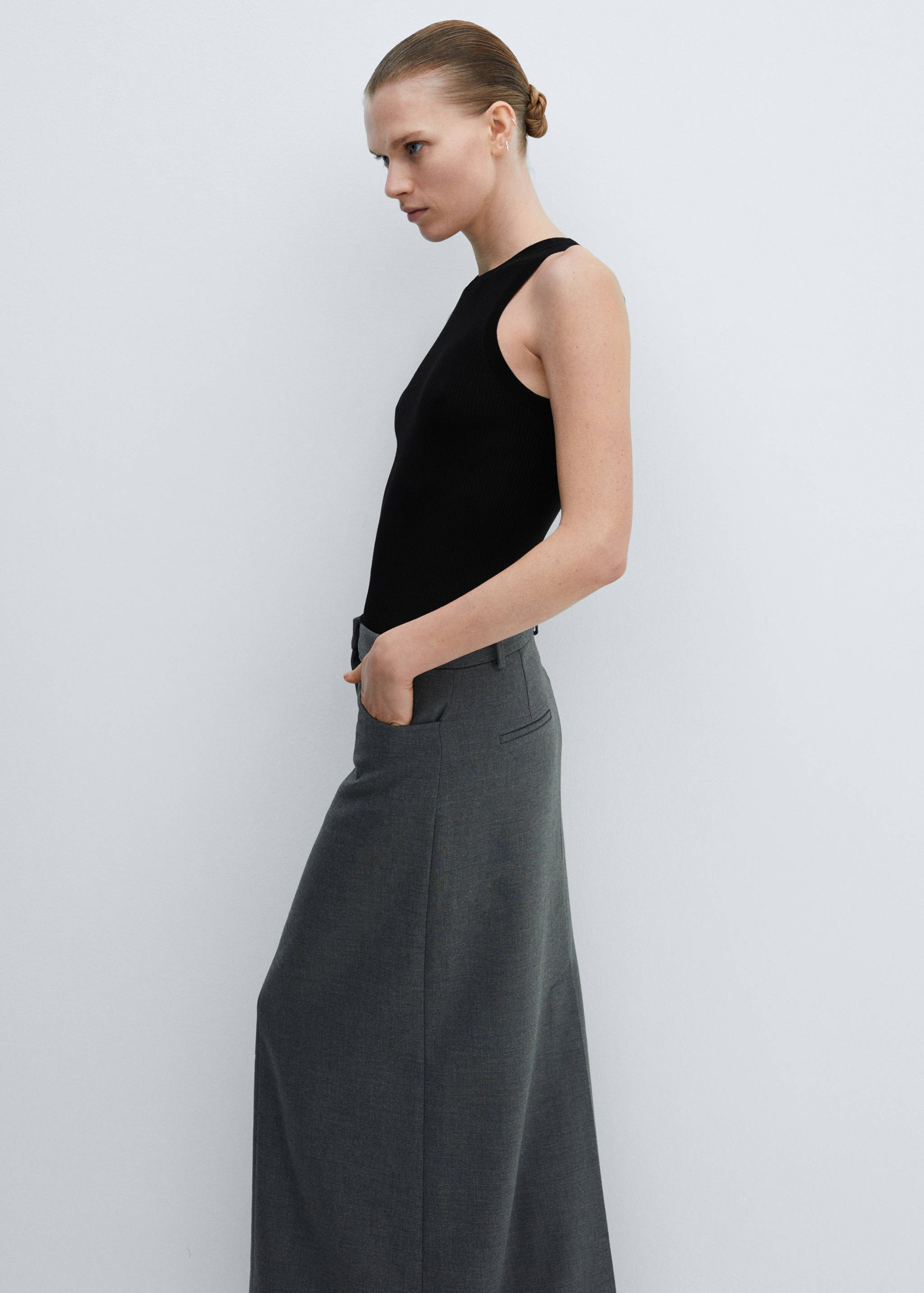 Ribbed knit top - Details of the article 2
