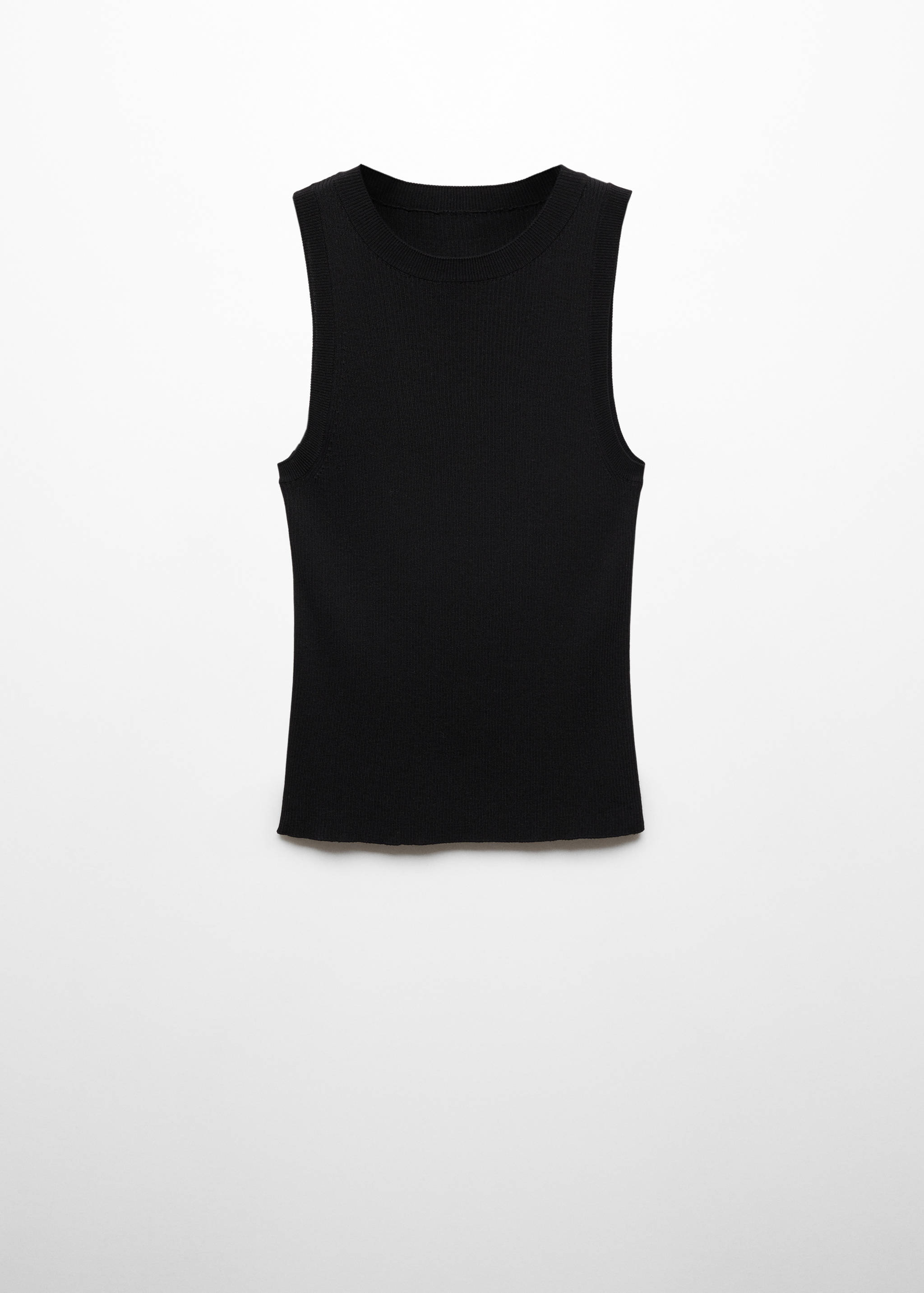 Ribbed knit top - Article without model