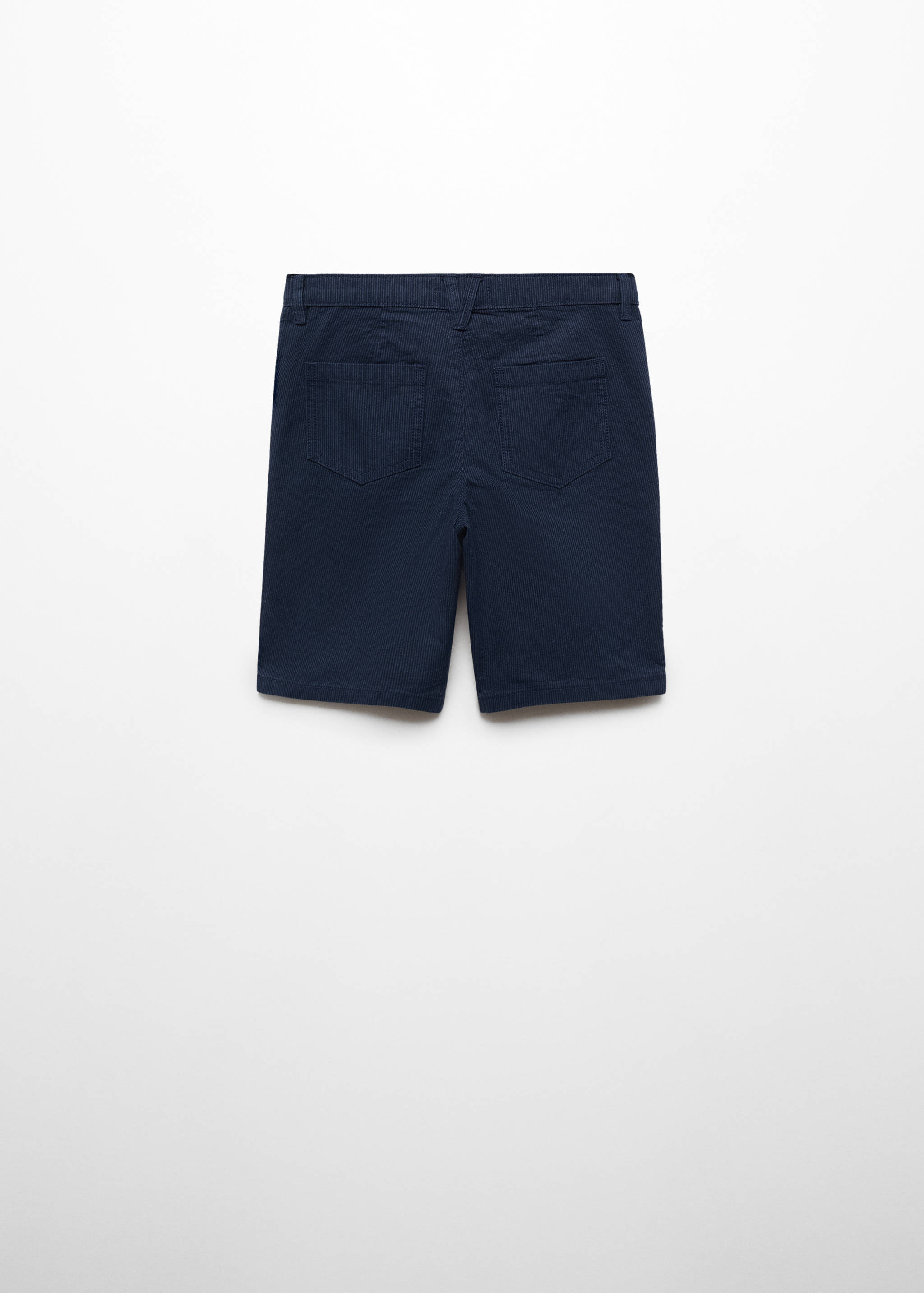 Striped cotton Bermuda shorts - Reverse of the article