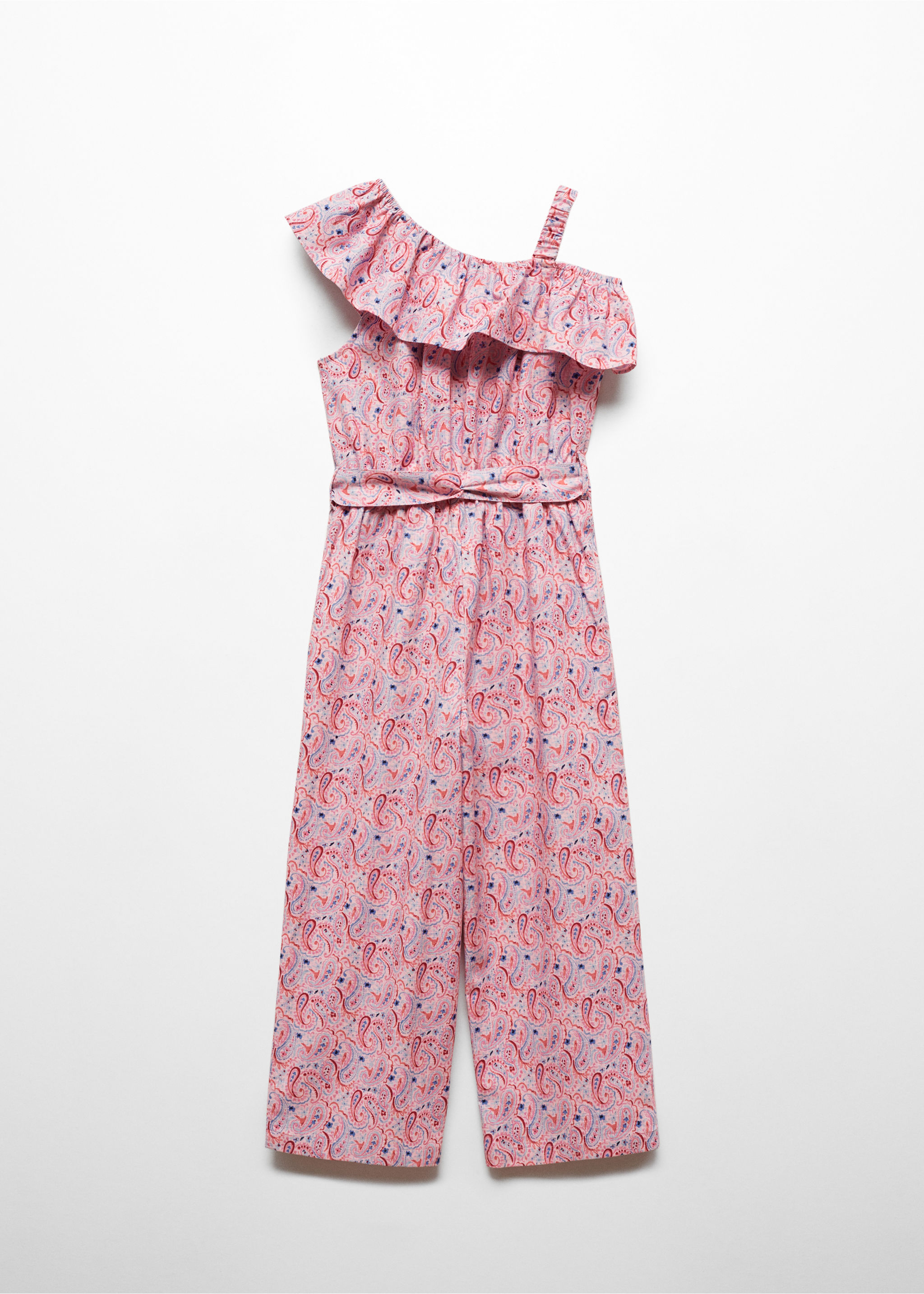 Asymmetrischer Jumpsuit mit Paisleymuster - Rückseite des Artikels